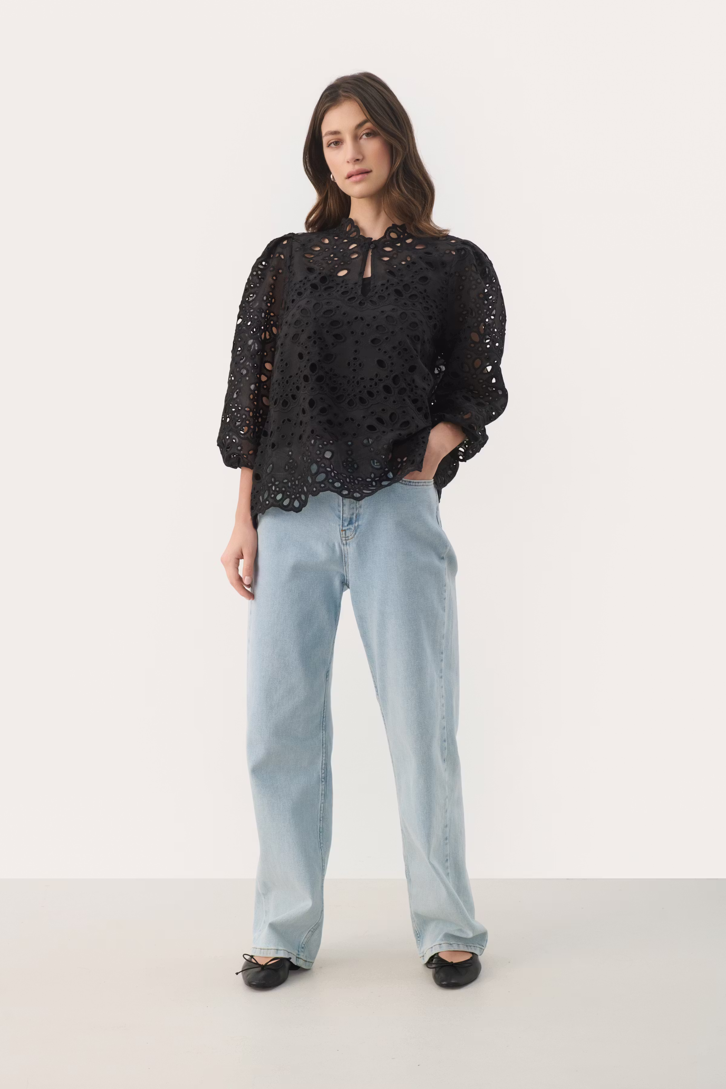 GrethePW Kanten blouse LOOKBOOK BACK 30308618-194008