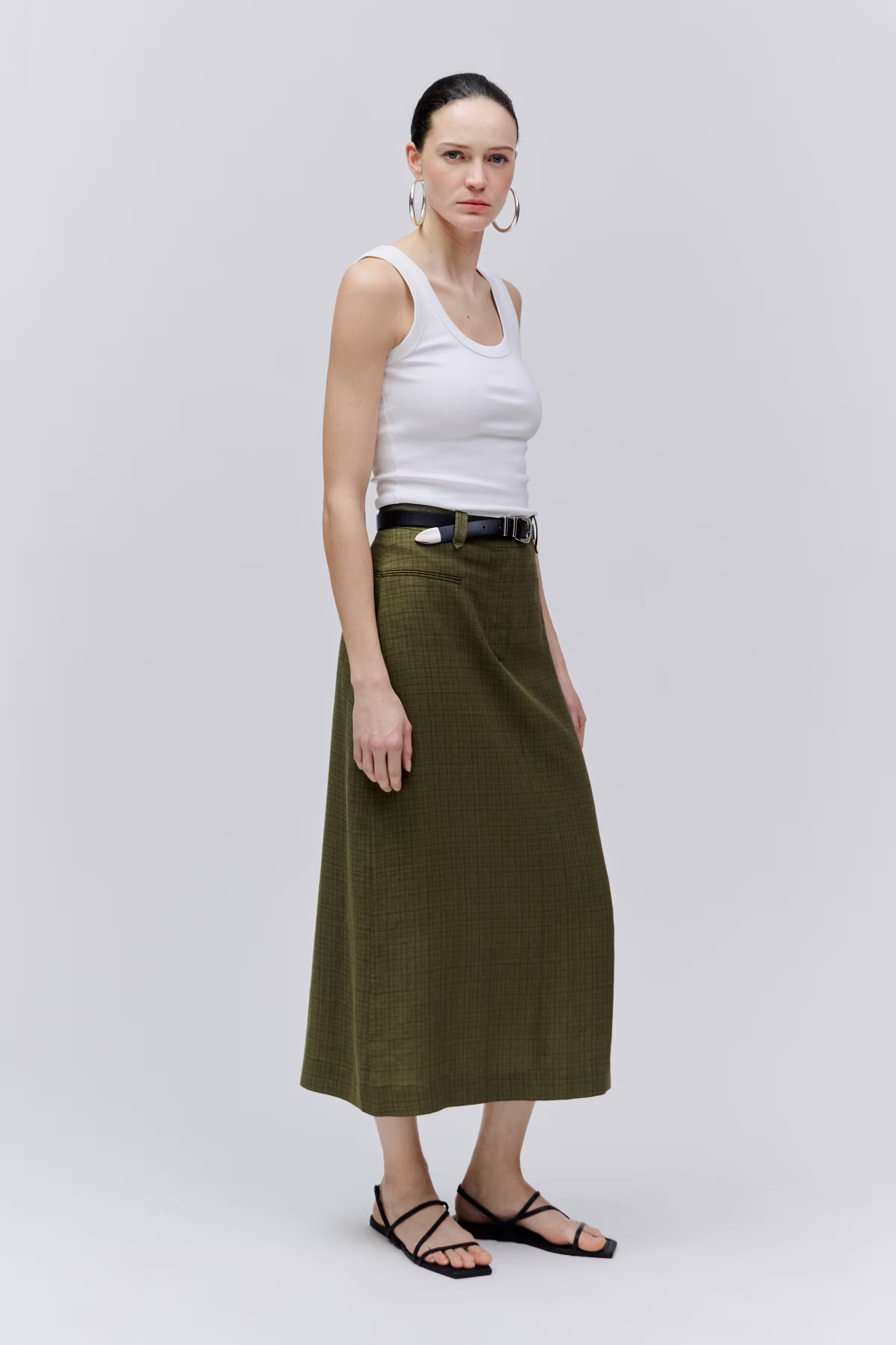IOSONIA Kjol LOOKBOOK FRONT 30600652-GR519