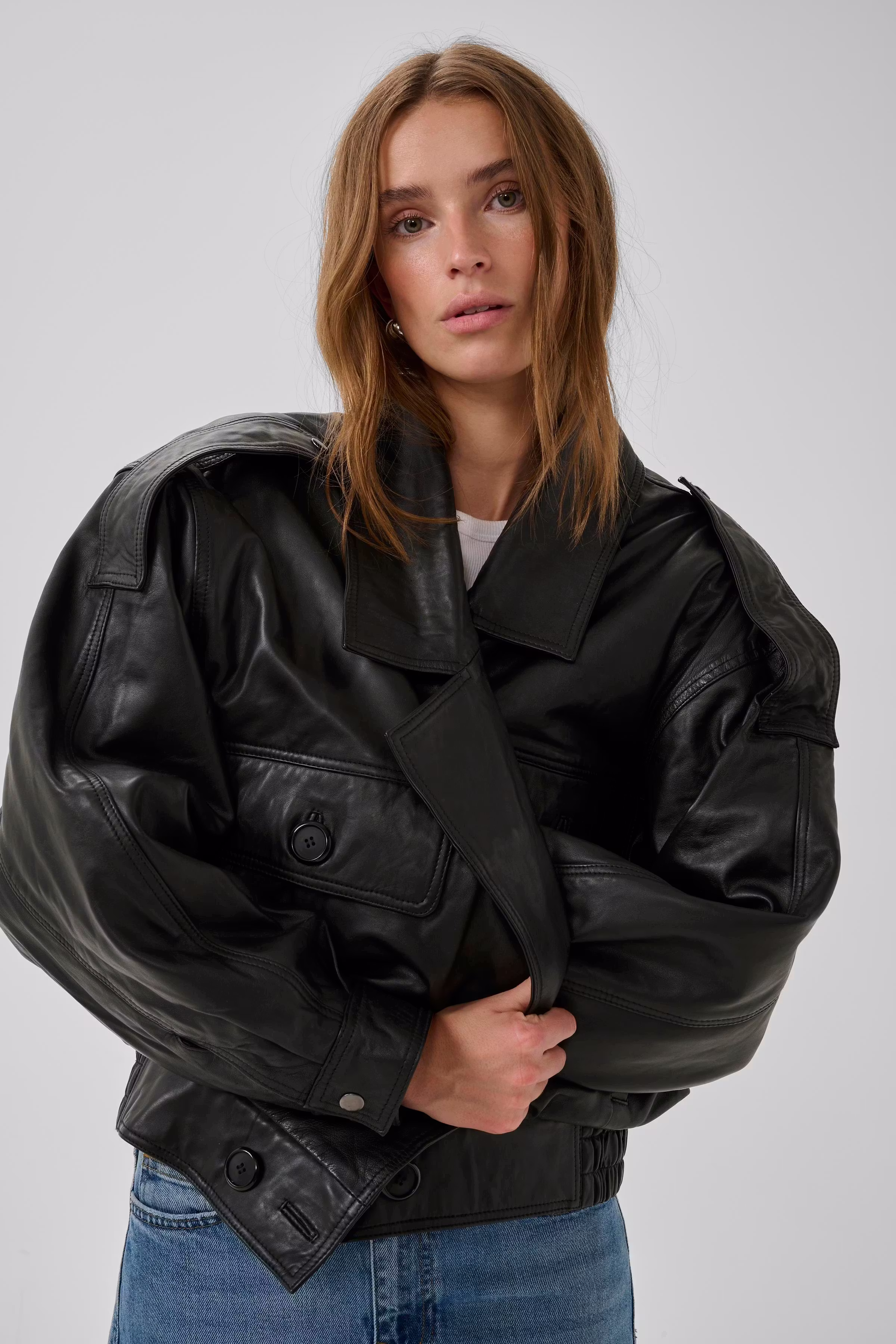 JackieMW Leather jacket LOOKBOOK DETAIL 10705104-100031