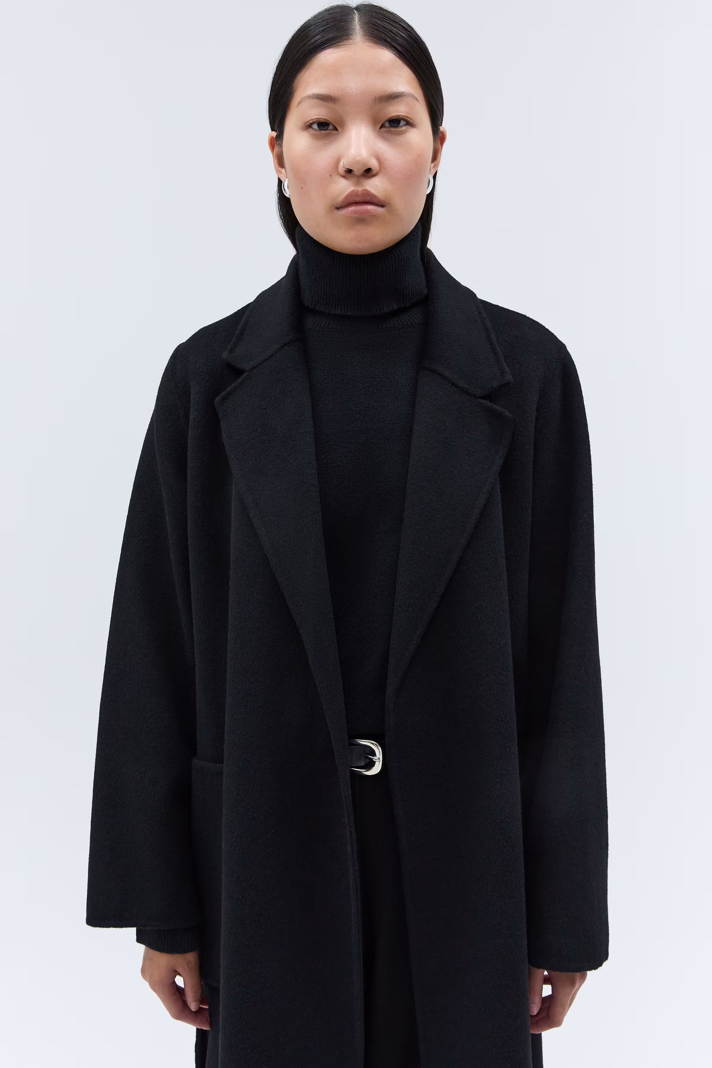 IOCELIA Coat LOOKBOOK DETAIL 30600561-BK999