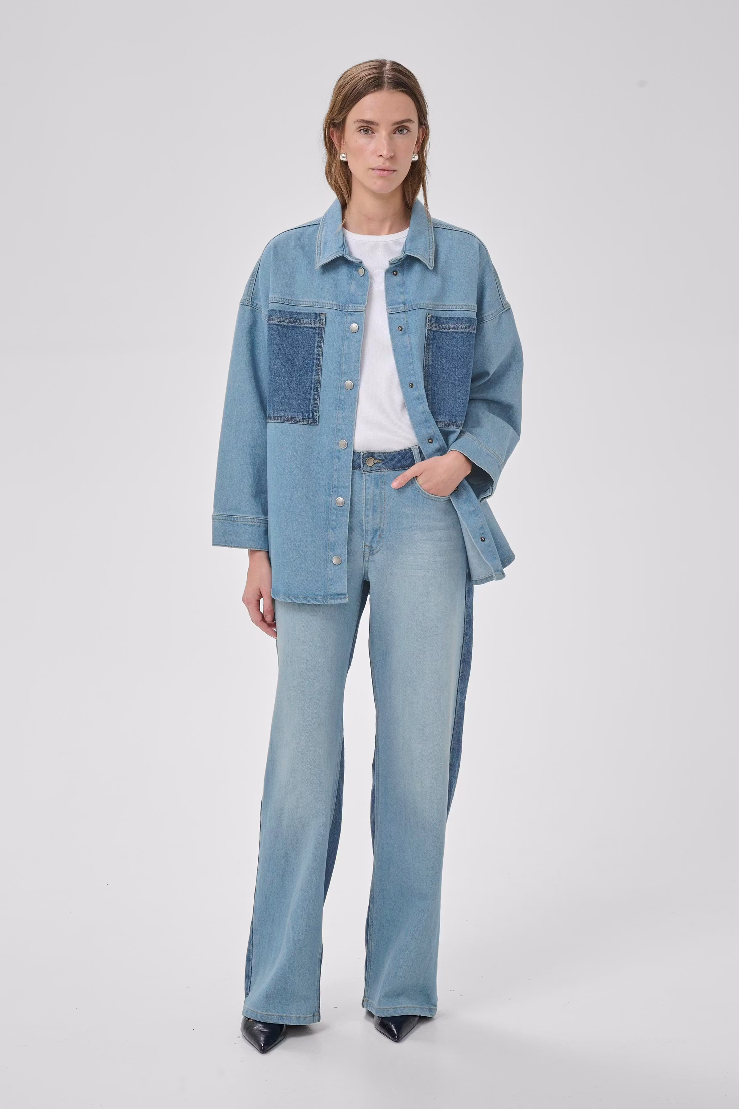 MWQuinn Denim jas LOOKBOOK FRONT 10705482-100051