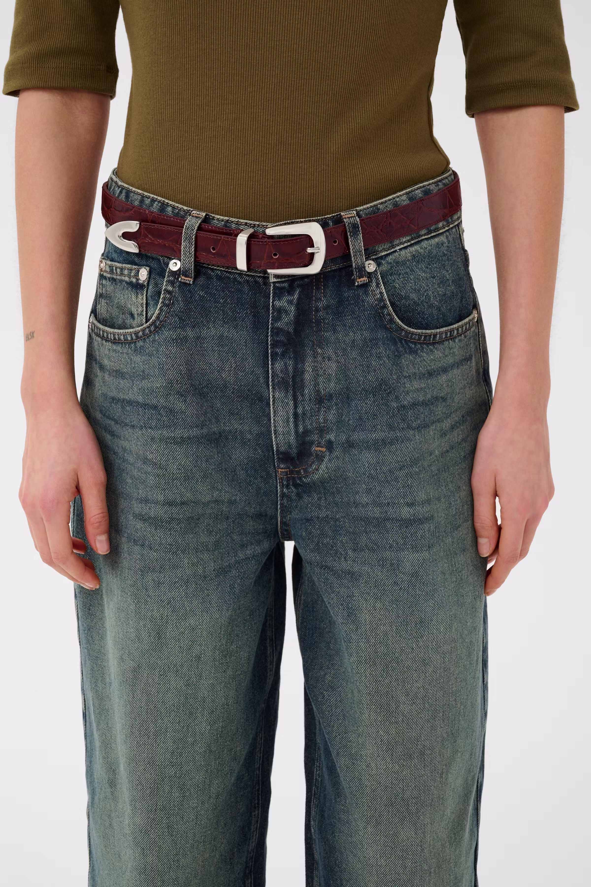 GZsuva Leren riem LOOKBOOK FRONT 10911356-100094