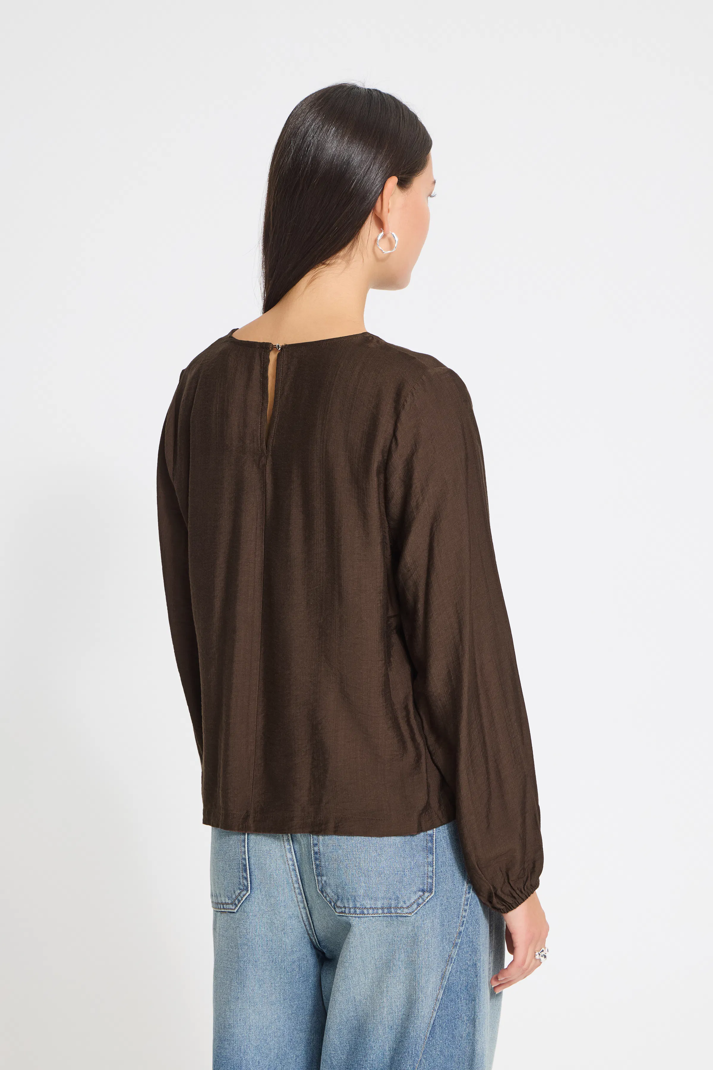 IHIMELDA Bluse LOOKBOOK BACK 20126767-190915
