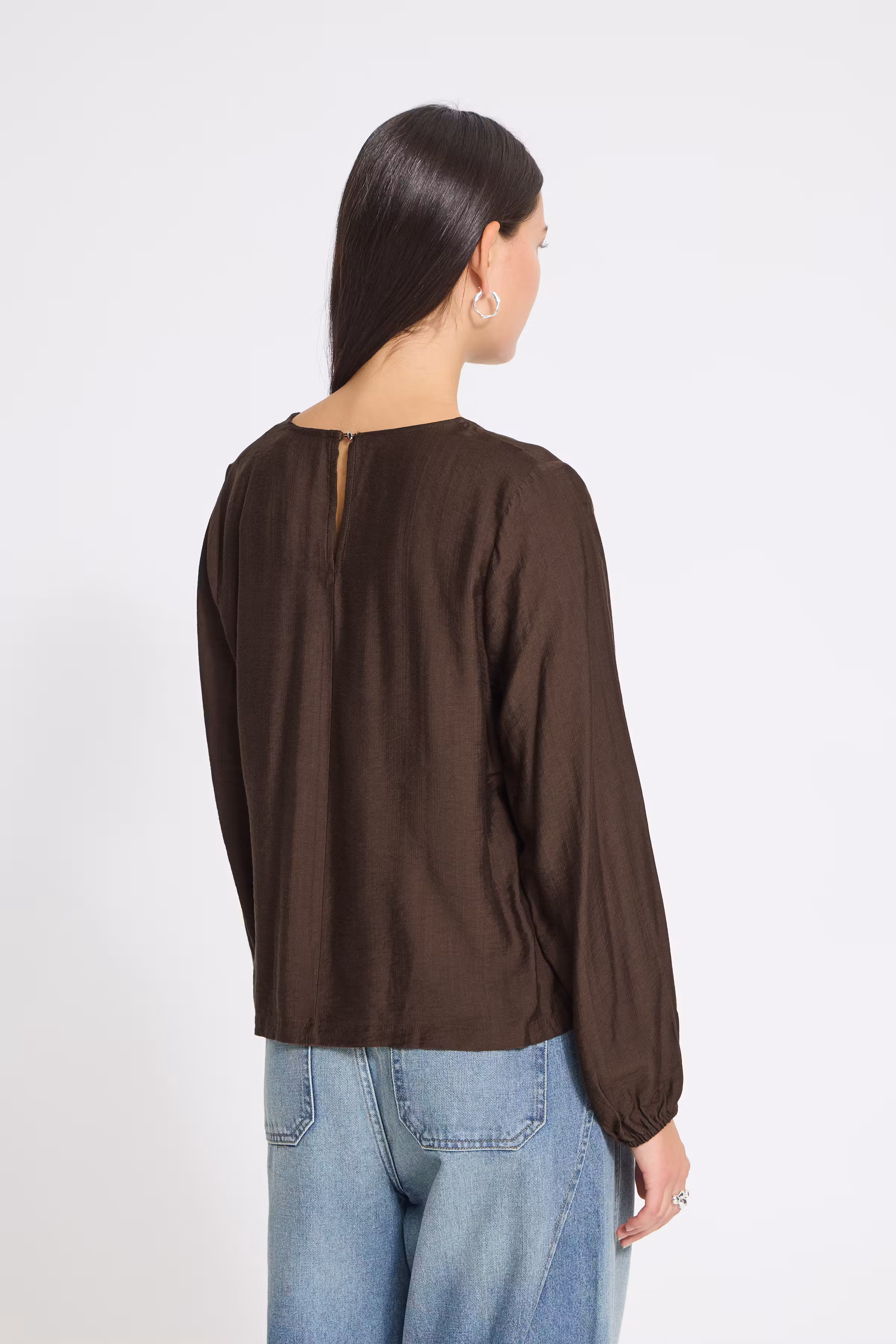 IHIMELDA Bluse LOOKBOOK BACK 20126767-190915