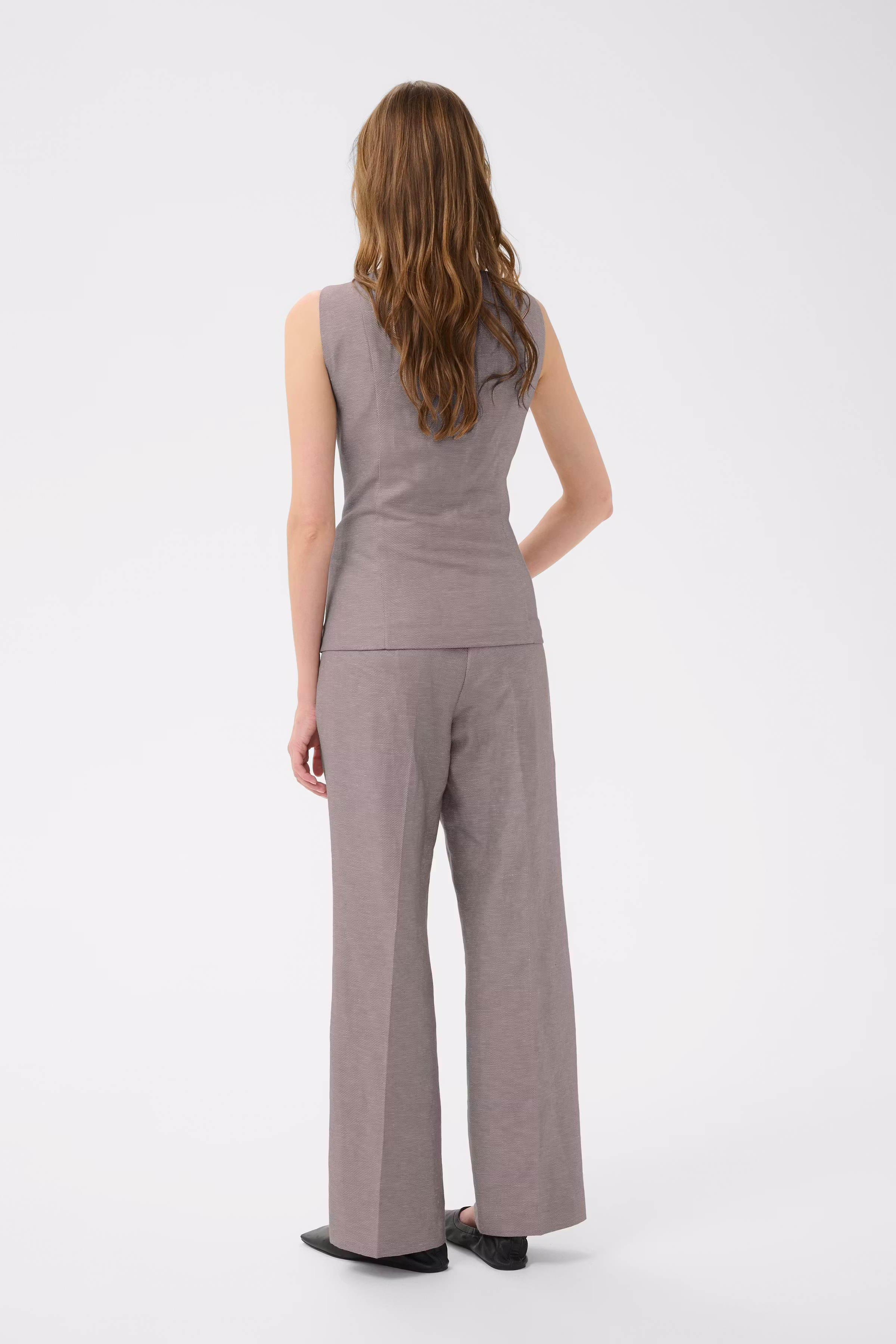 KBVia Bukser i hørblanding LOOKBOOK BACK 10105476-1852061