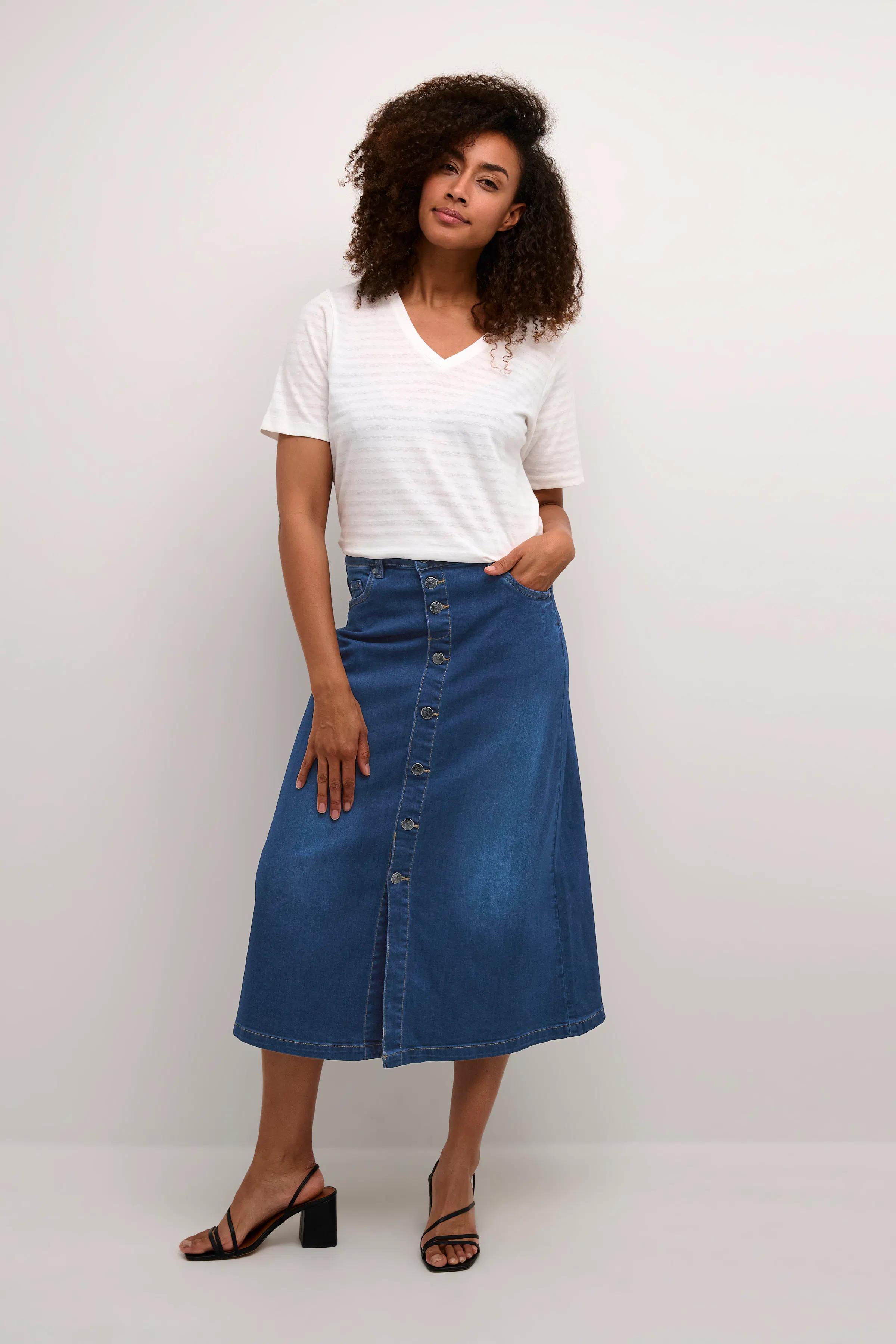 CUami Spijkerrok LOOKBOOK FRONT 50110270-500029