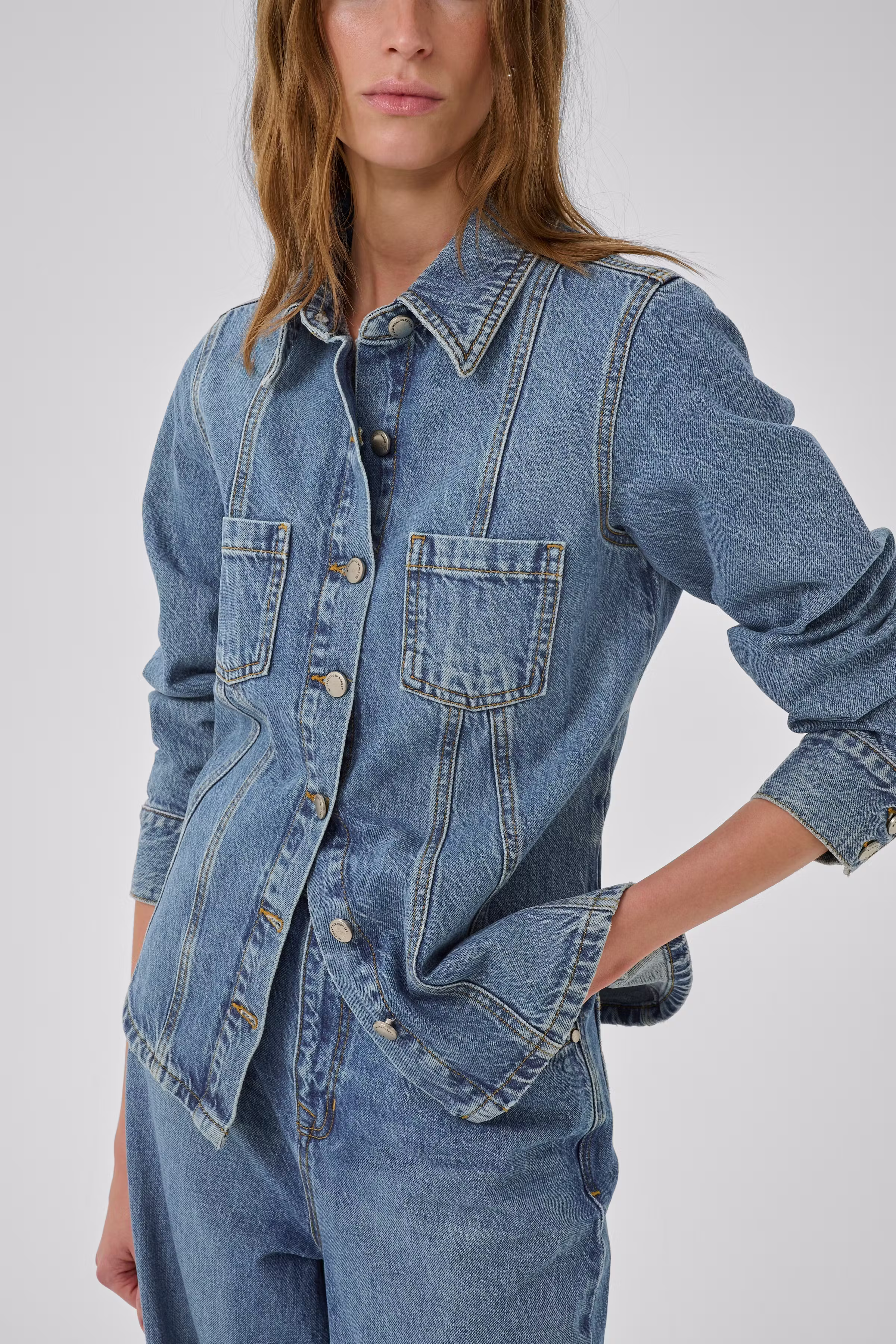 MWAgnes Denimskjorta LOOKBOOK DETAIL 10705441-100055