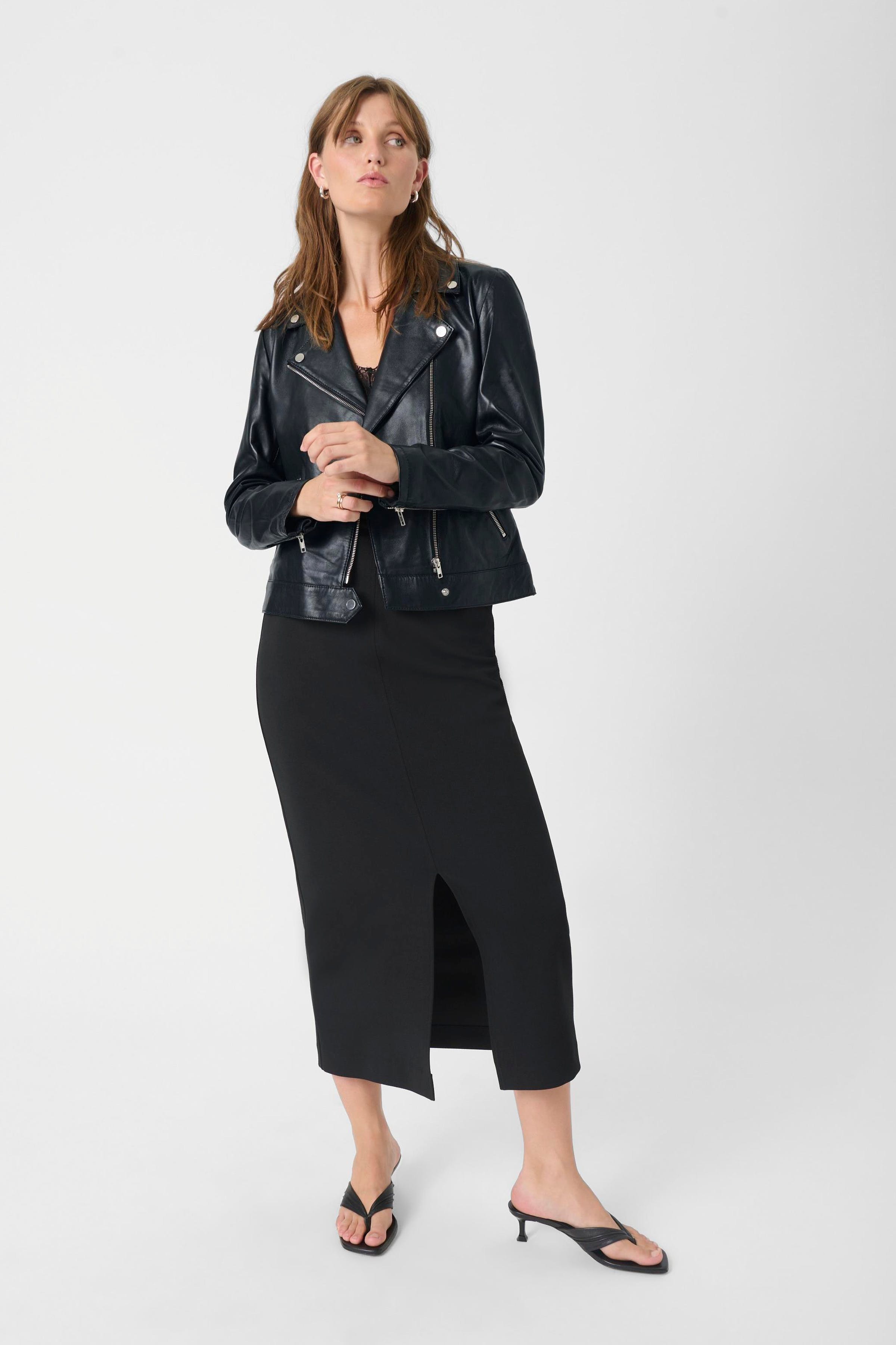 SLMaeve Læderjakke LOOKBOOK FRONT 30403641-40050