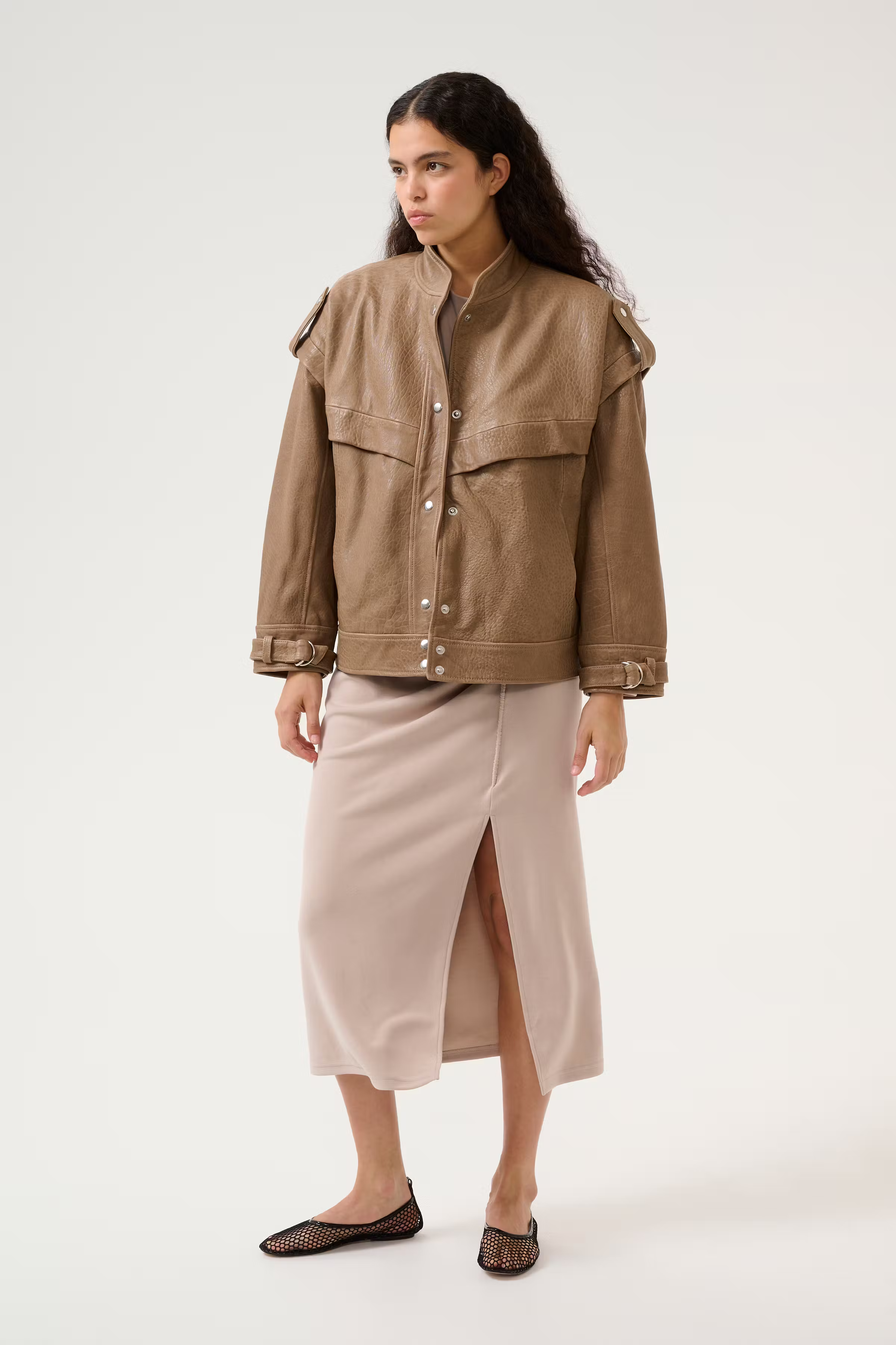 KBUmoja Lederjacke LOOKBOOK FRONT 10105444-181017