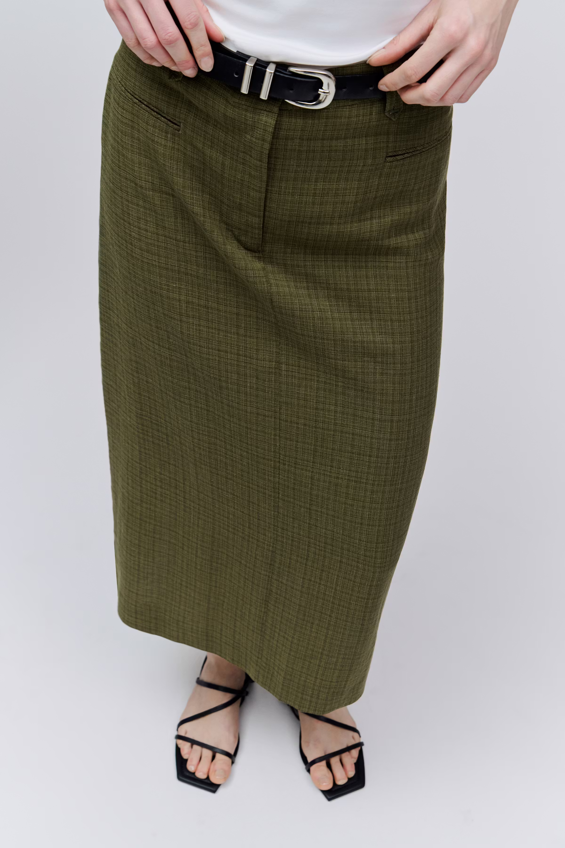 IOSONIA Kjol LOOKBOOK DETAIL 30600652-GR519