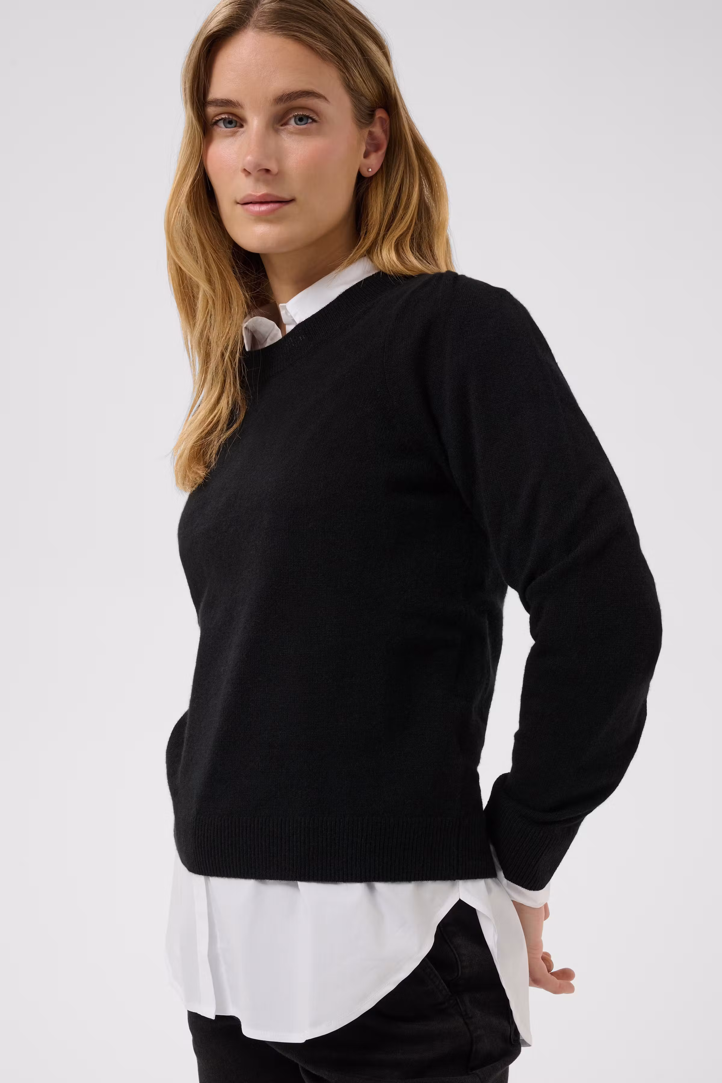 EvinaPW Cashmere striktrøje LOOKBOOK DETAIL 30307337-194008