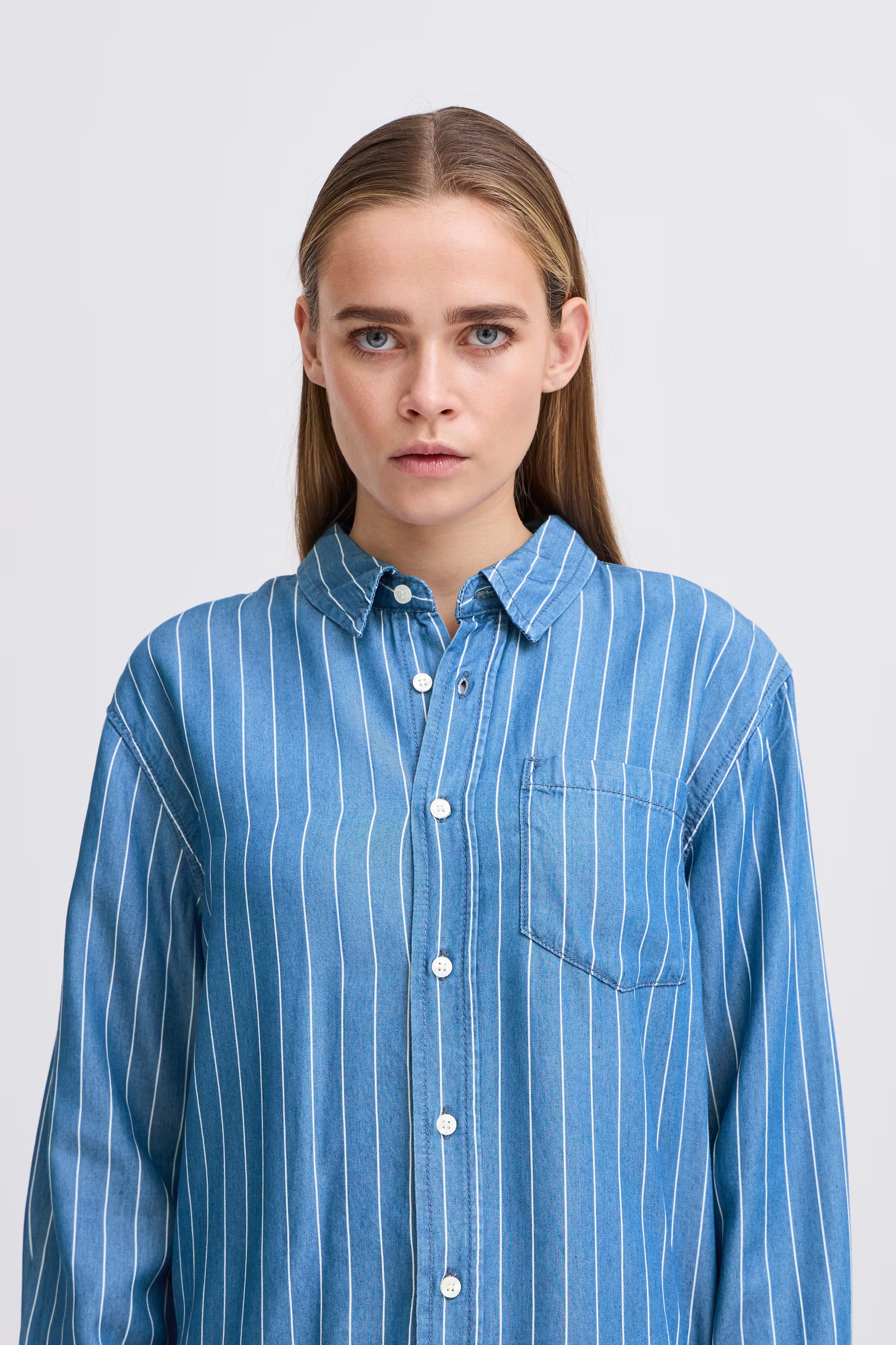 IHBECCOS Denimskjorta LOOKBOOK DETAIL 20122779-201166