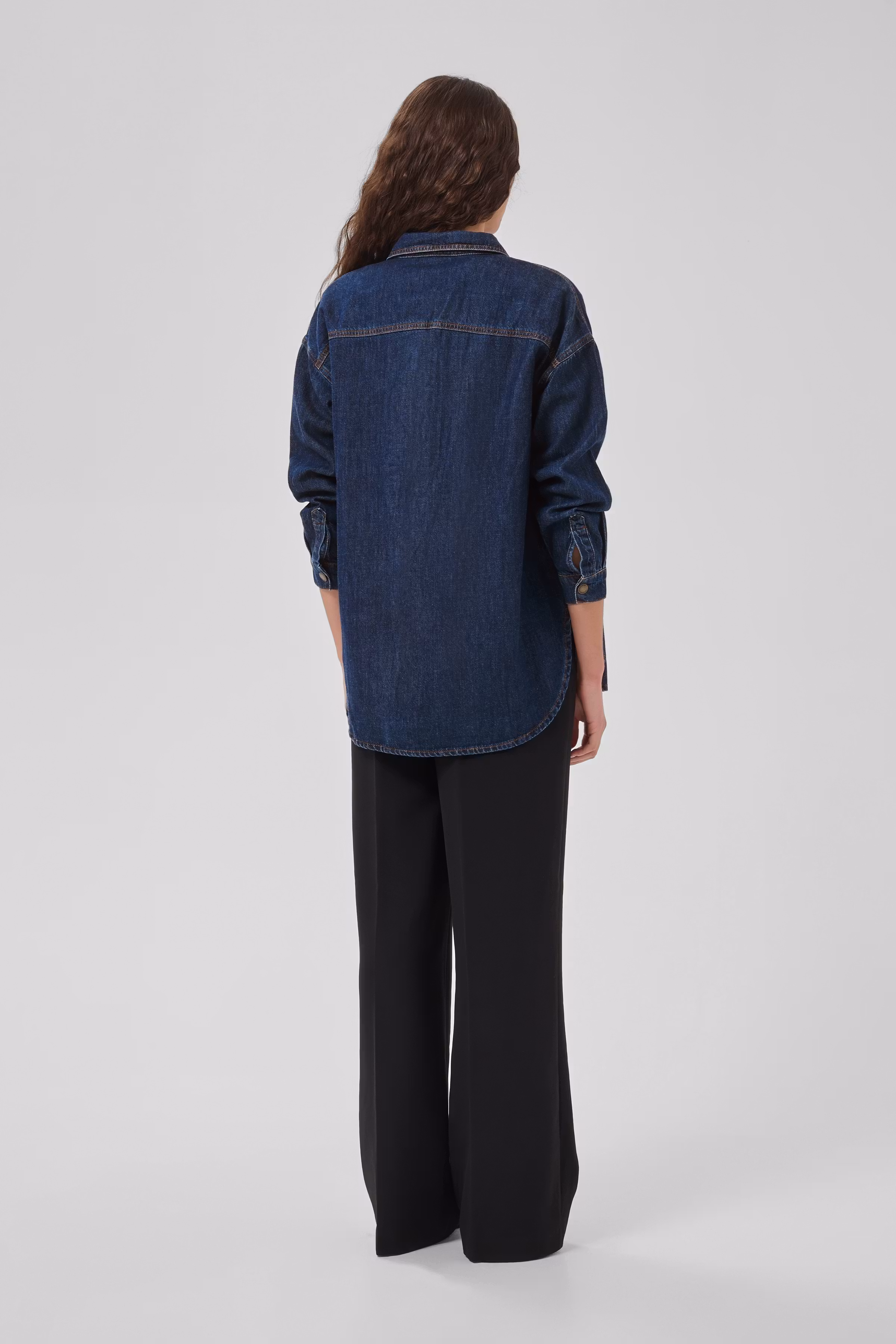 HilmaMW Denim shirt LOOKBOOK BACK 10705096-100061