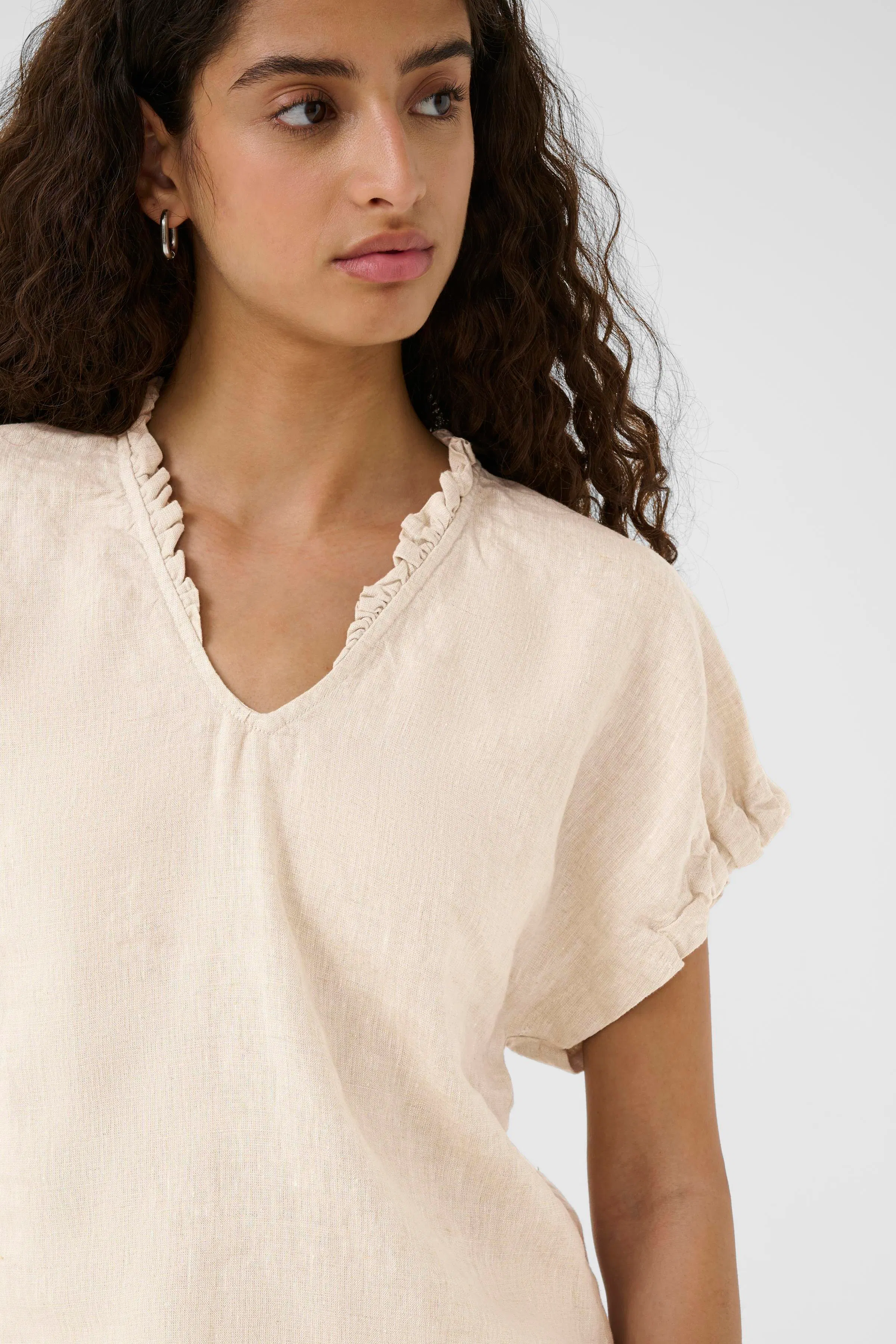 RigittaIW Linnen Top LOOKBOOK DETAIL 30110342-1304031