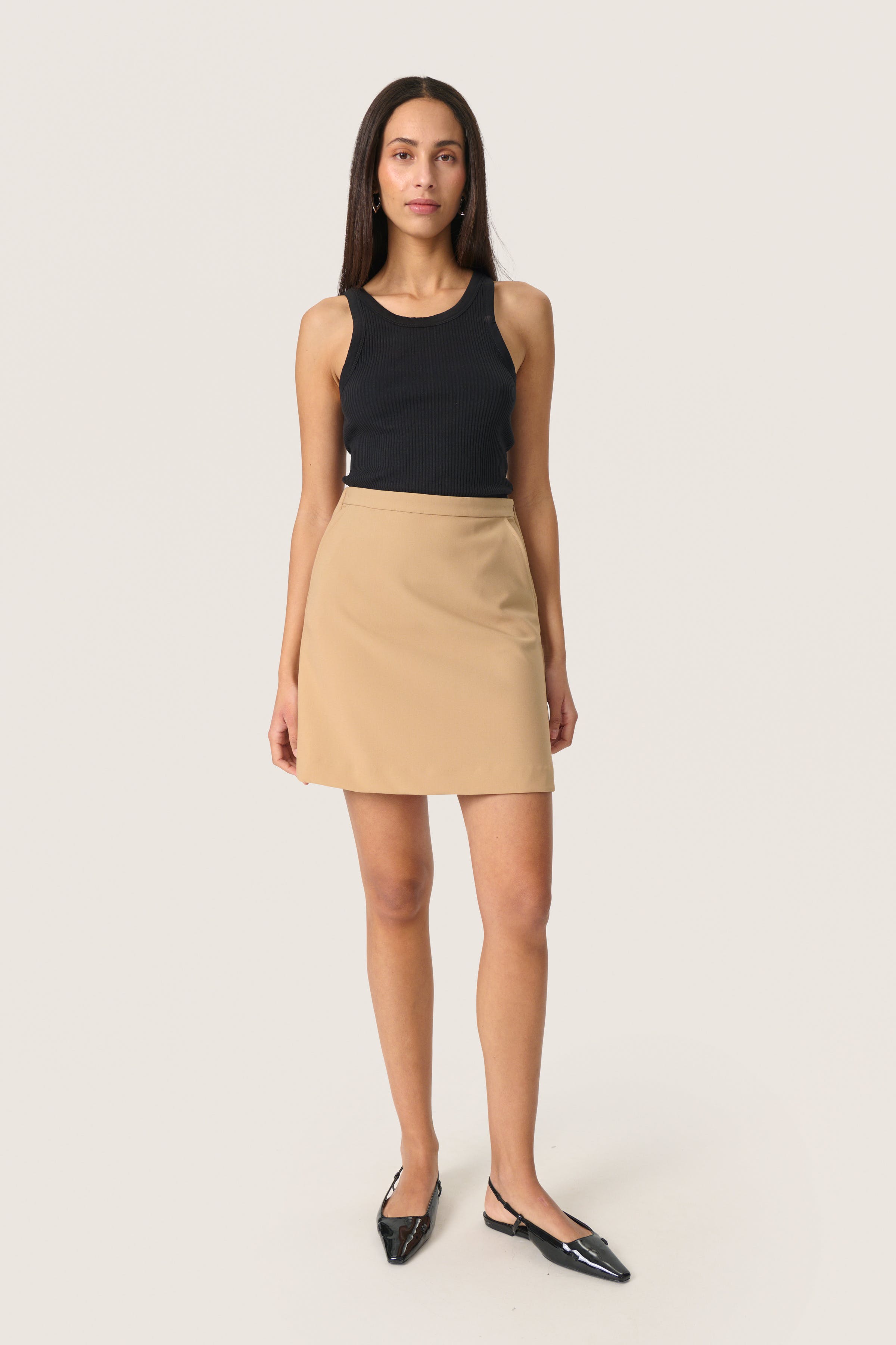 SLElonor Skirt in whisper white viscose