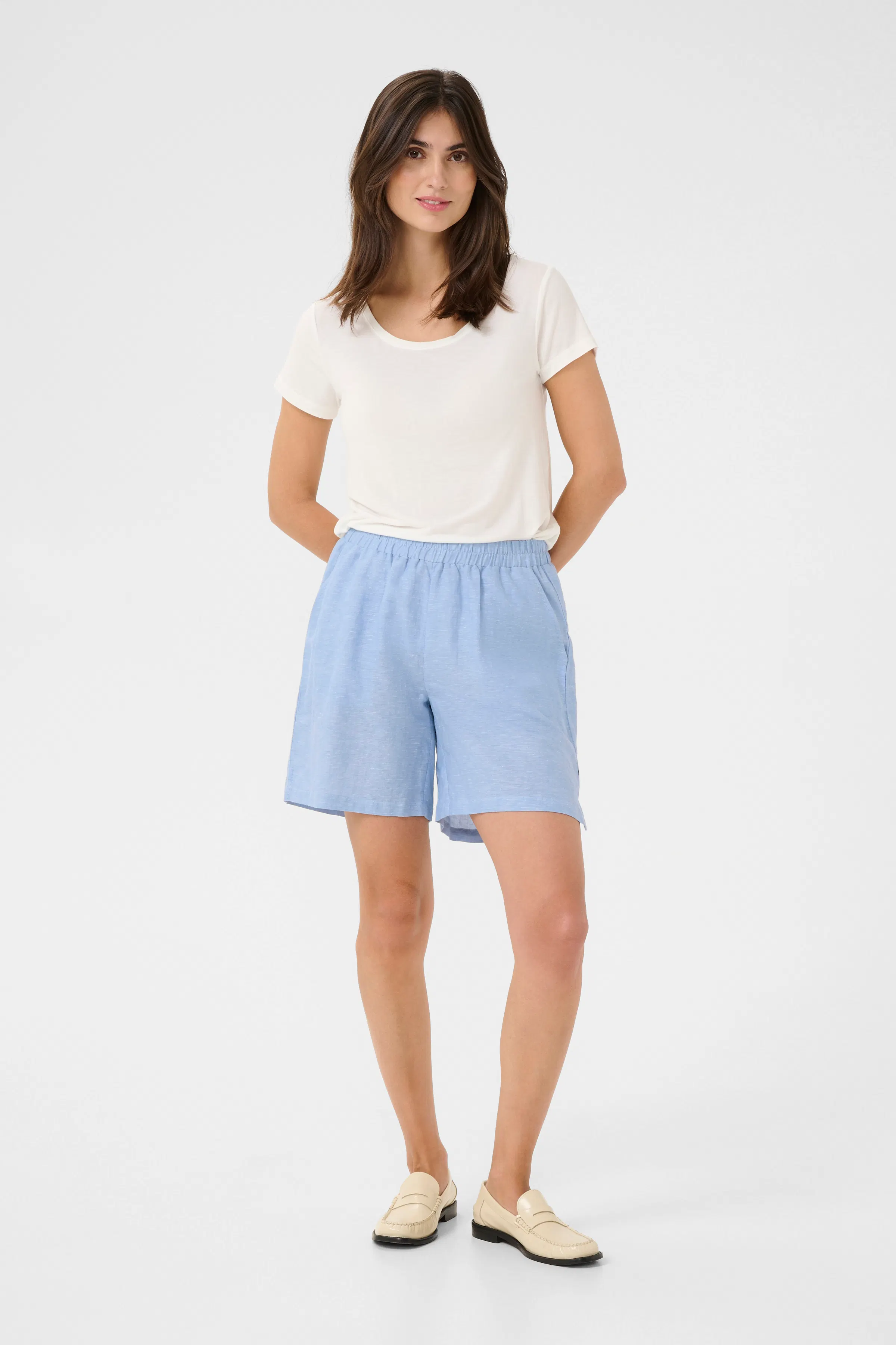 CUlopi Leinenshorts LOOKBOOK FRONT 50111893-153919