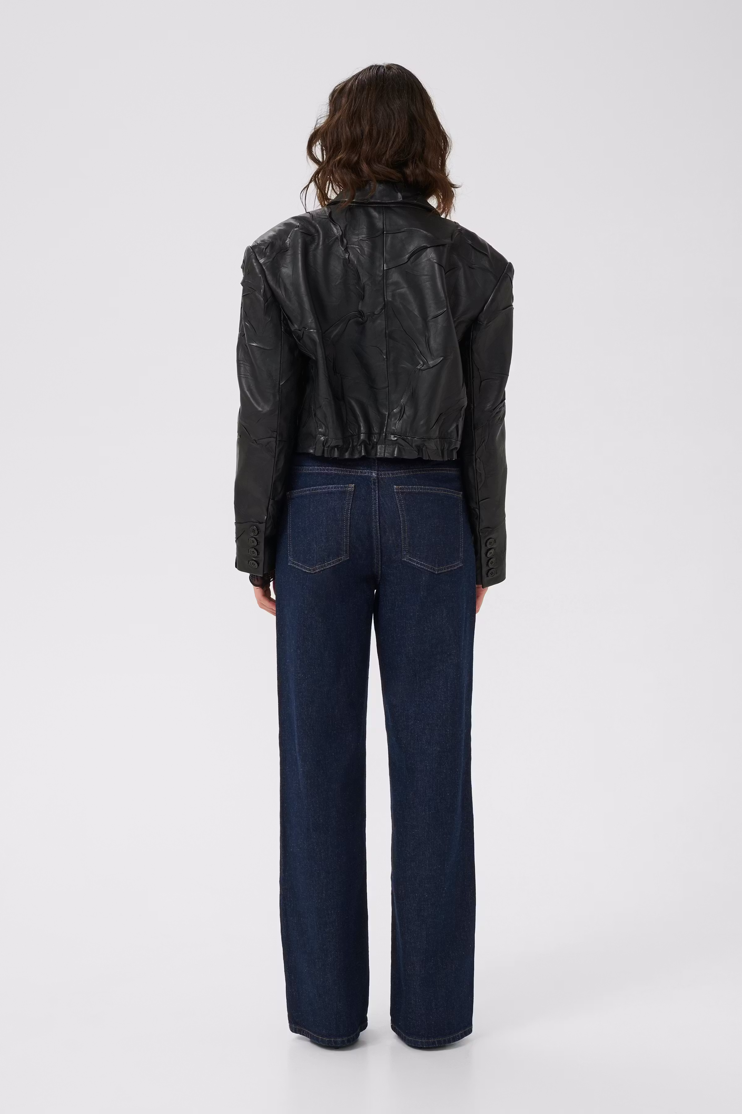 GZmadisan Leather blazer LOOKBOOK BACK 10910733-100017