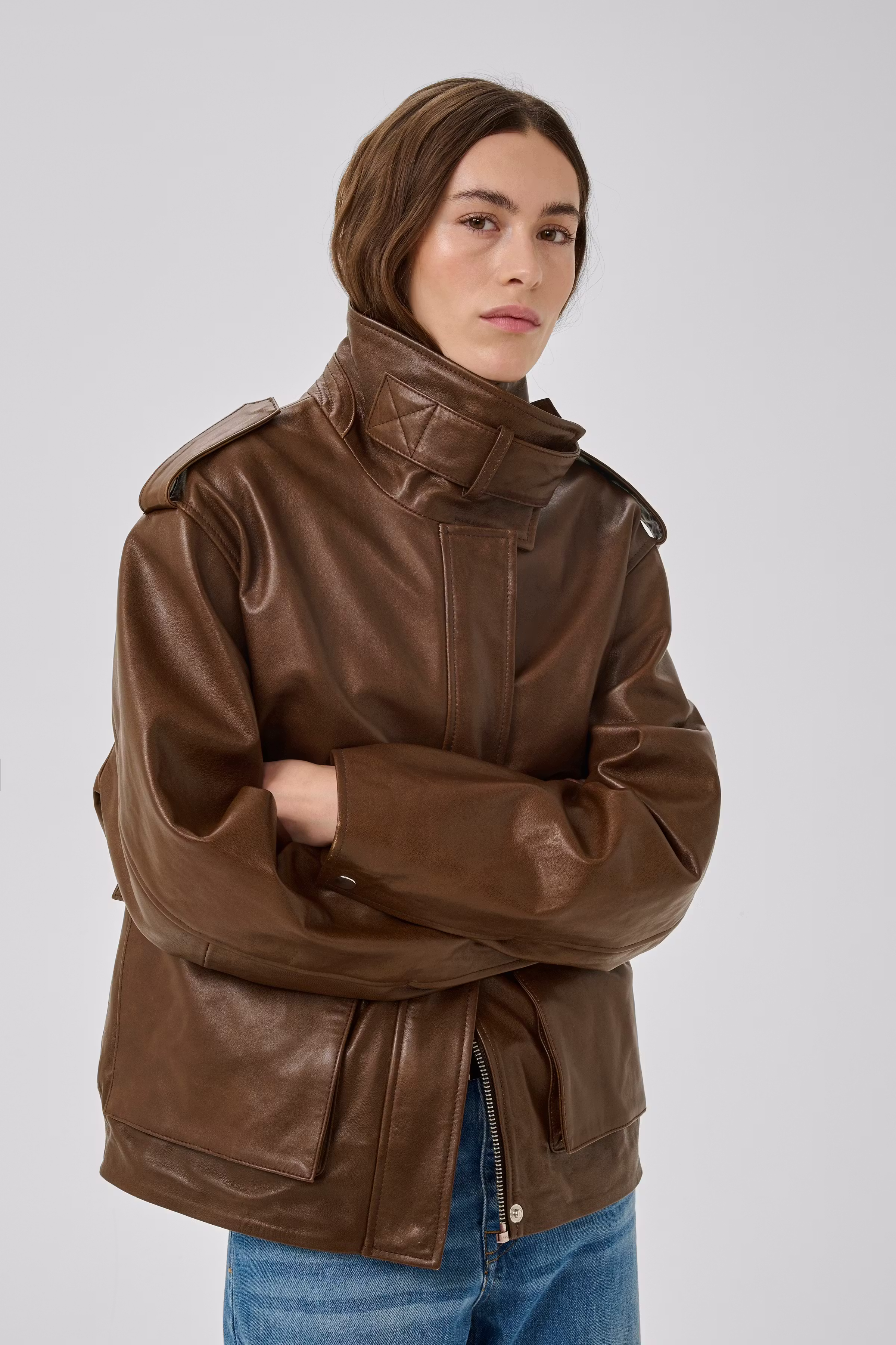 MWDina Leather jacket LOOKBOOK DETAIL 10705530-109345