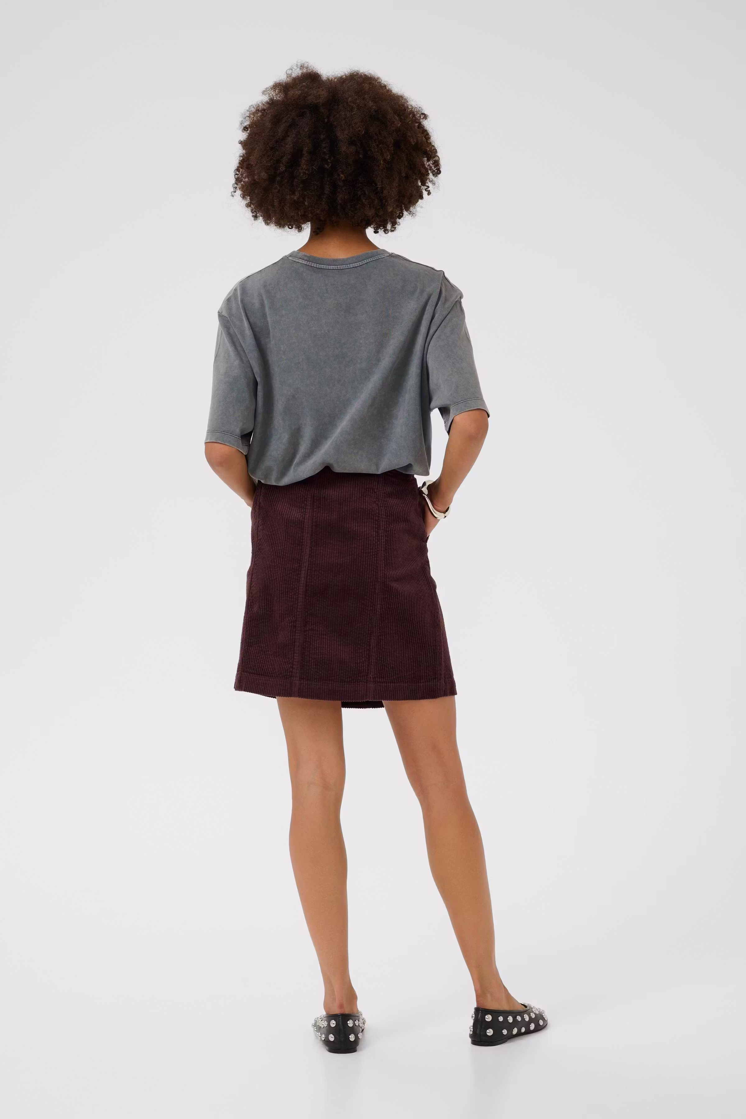 CUbaela Corduroy skirt LOOKBOOK BACK 50112266-191317