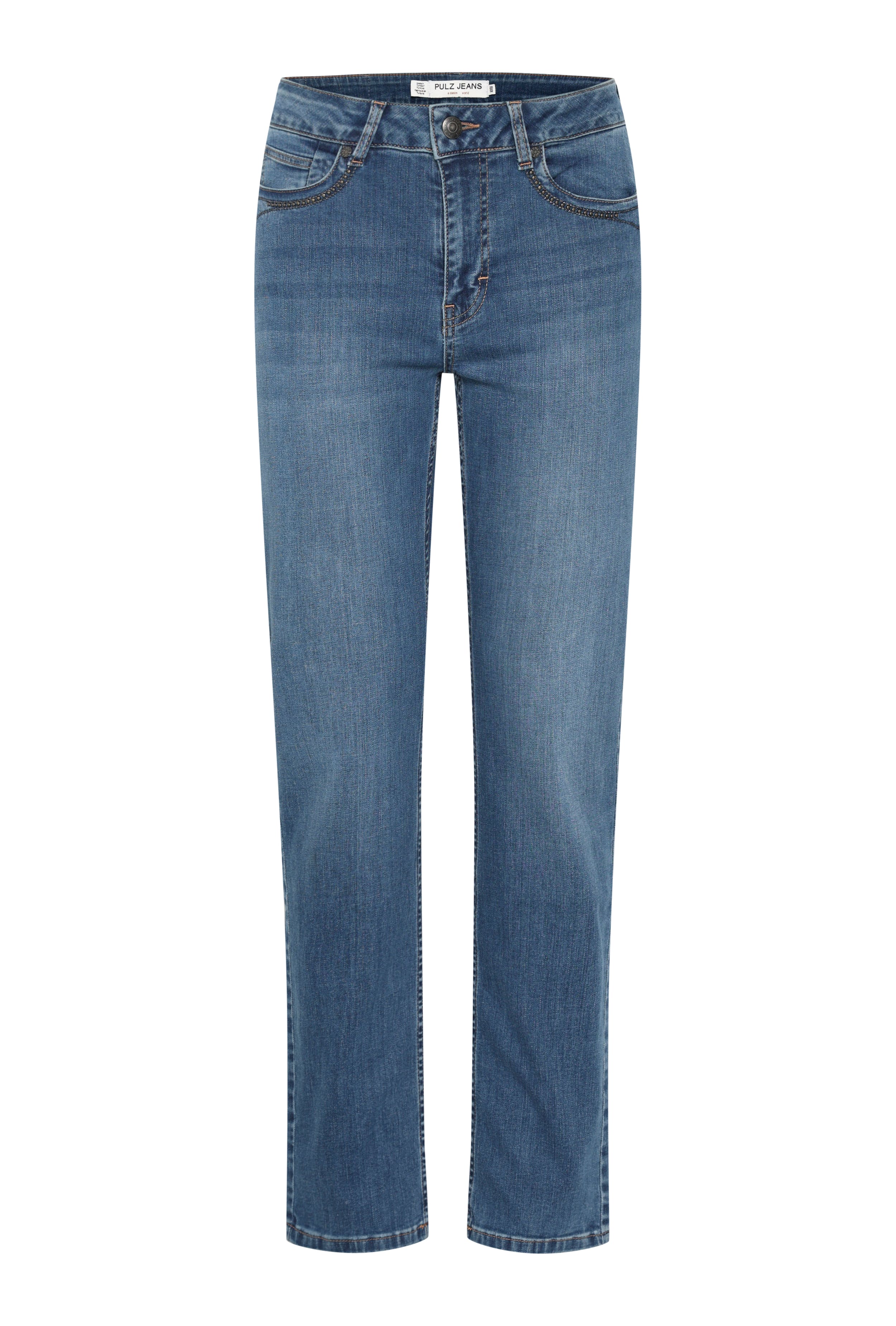 PZEMMA HW Jeans W Deco Straight Leg PACK FRONT 50208263-200005