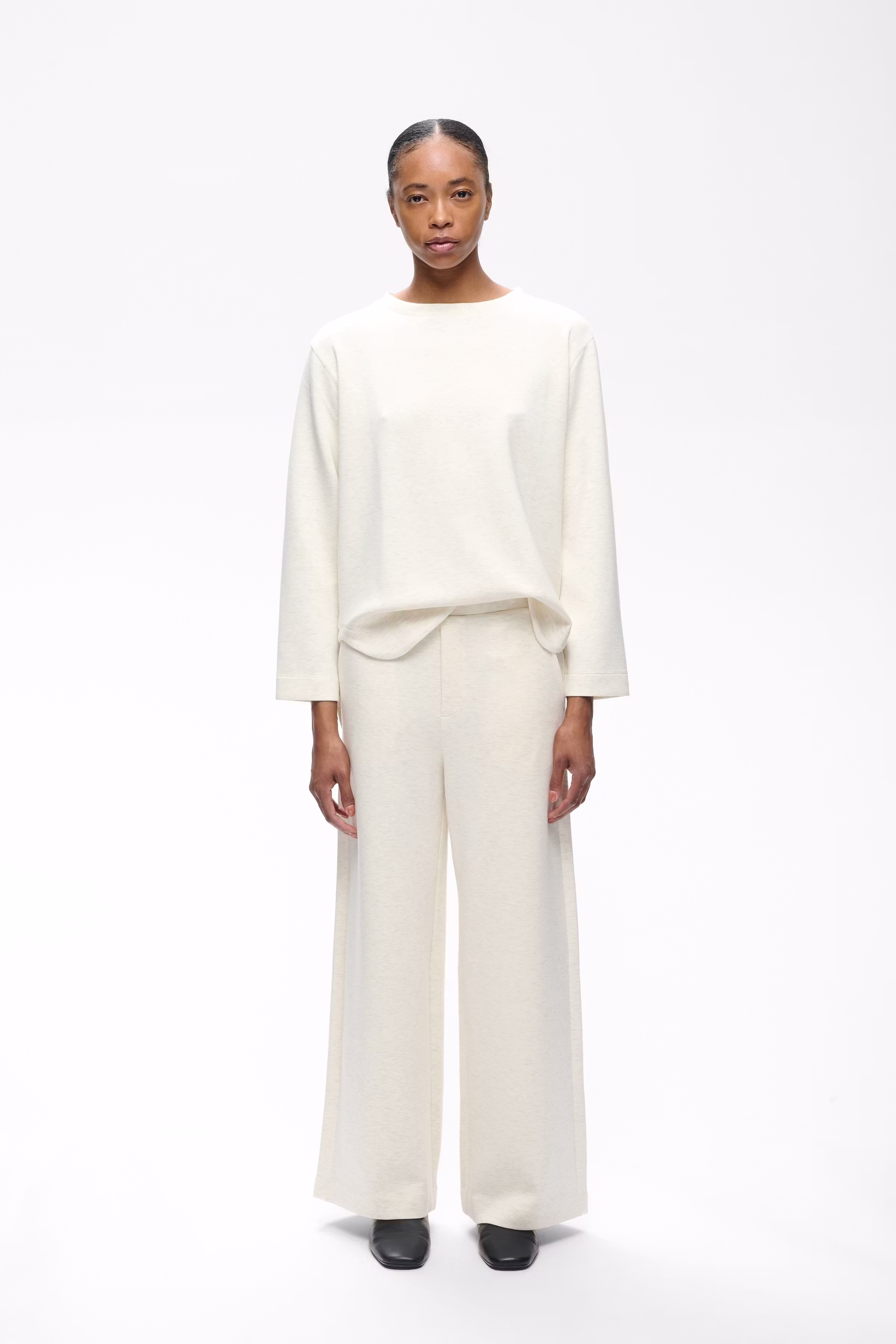 GincetteIW Melange Trousers LOOKBOOK FRONT 30110741-300597