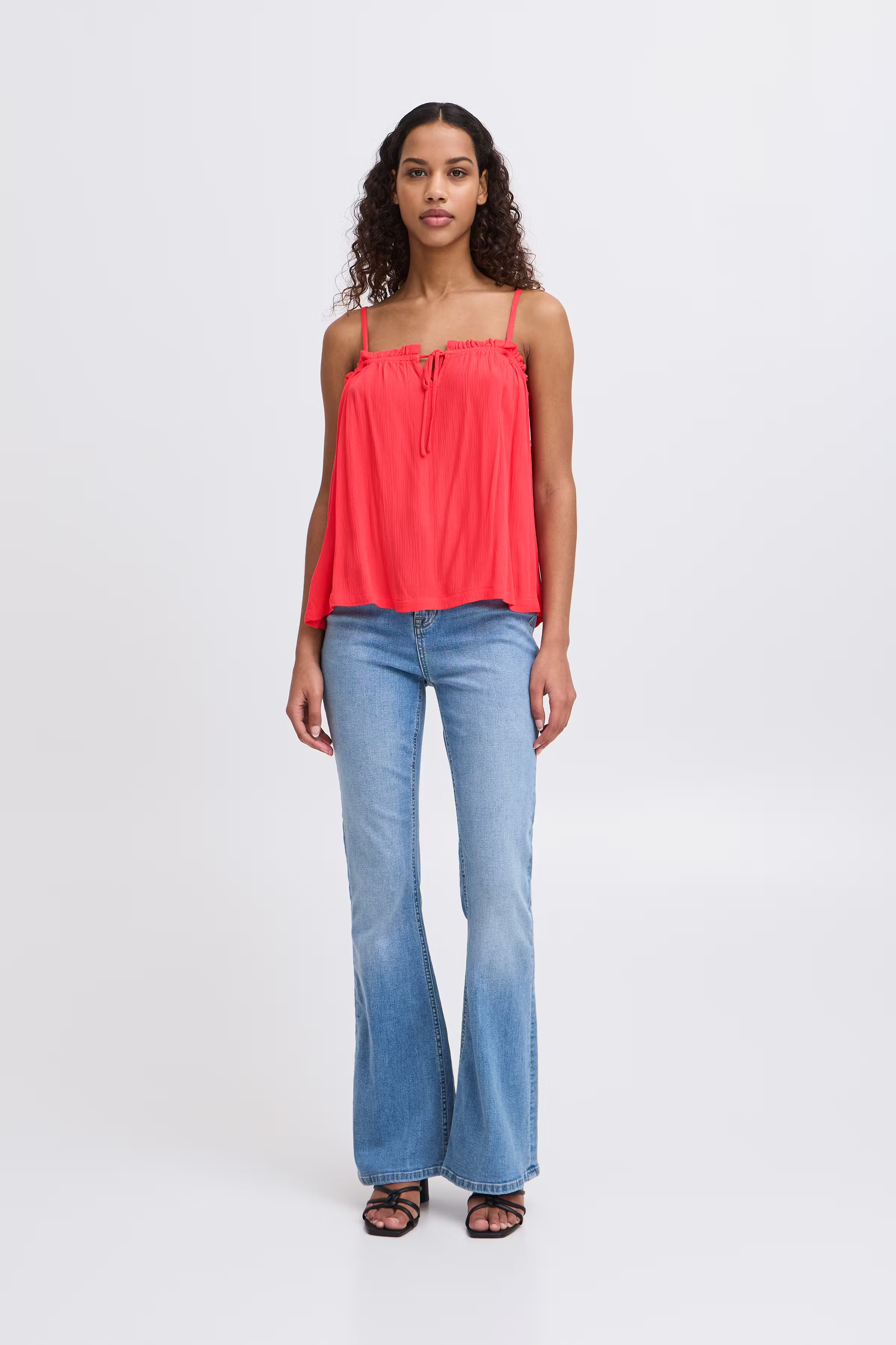 IHMARRAKECH Kurzarm-Bluse LOOKBOOK FRONT 20122945-171753