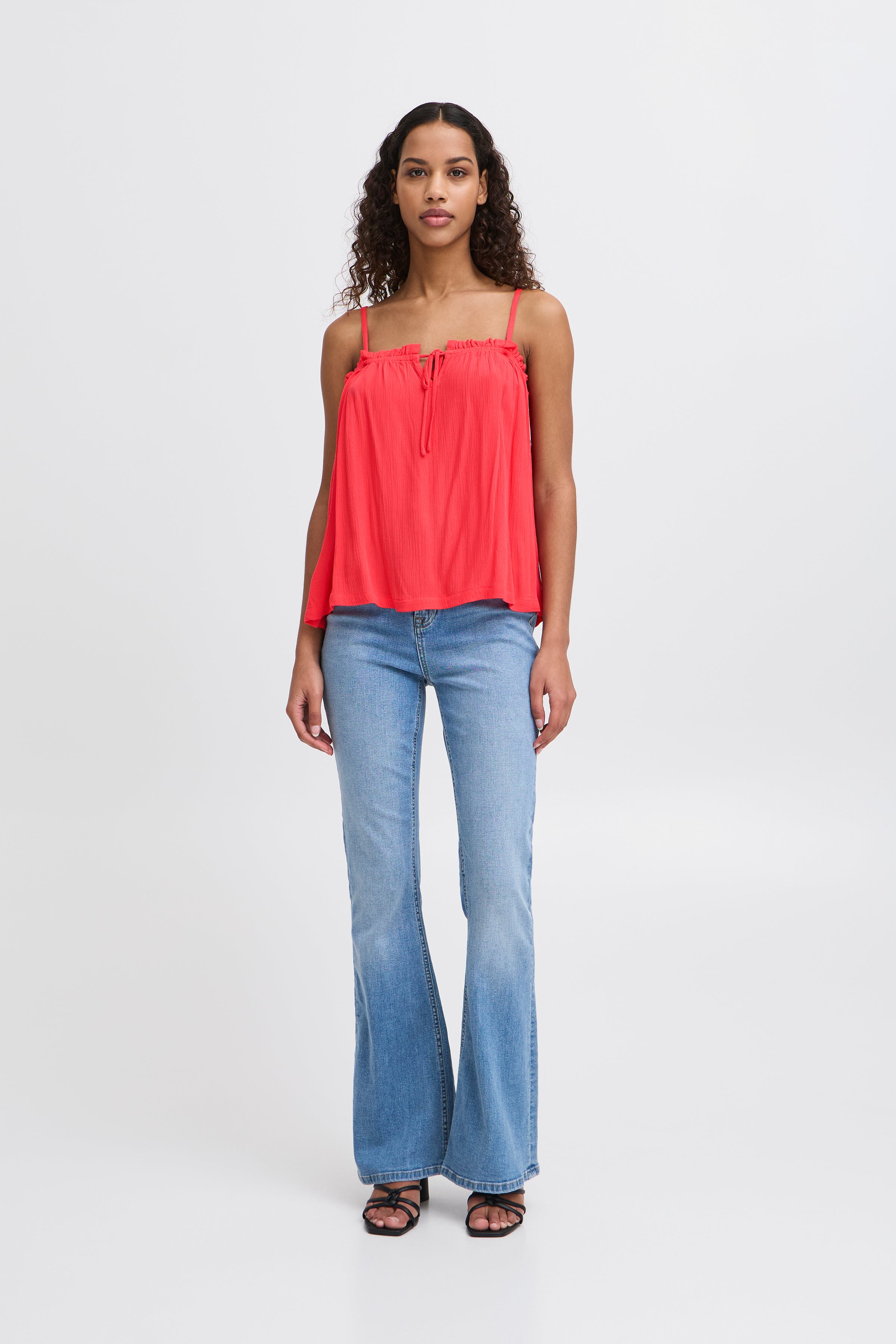 IHMARRAKECH Kortermet bluse LOOKBOOK FRONT 20122945-171753