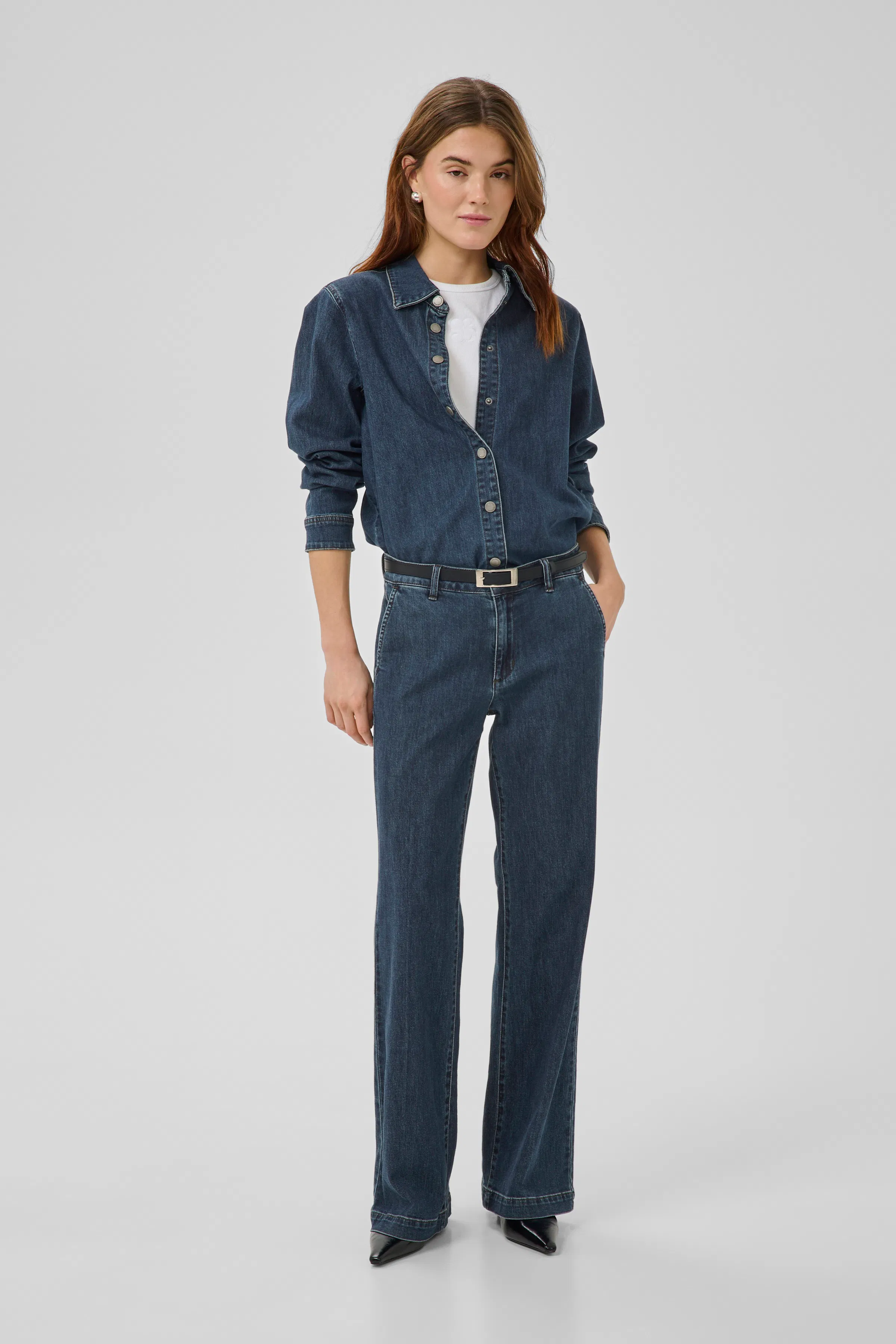 MWLinn Denim overhemd LOOKBOOK FRONT 10705462-100061