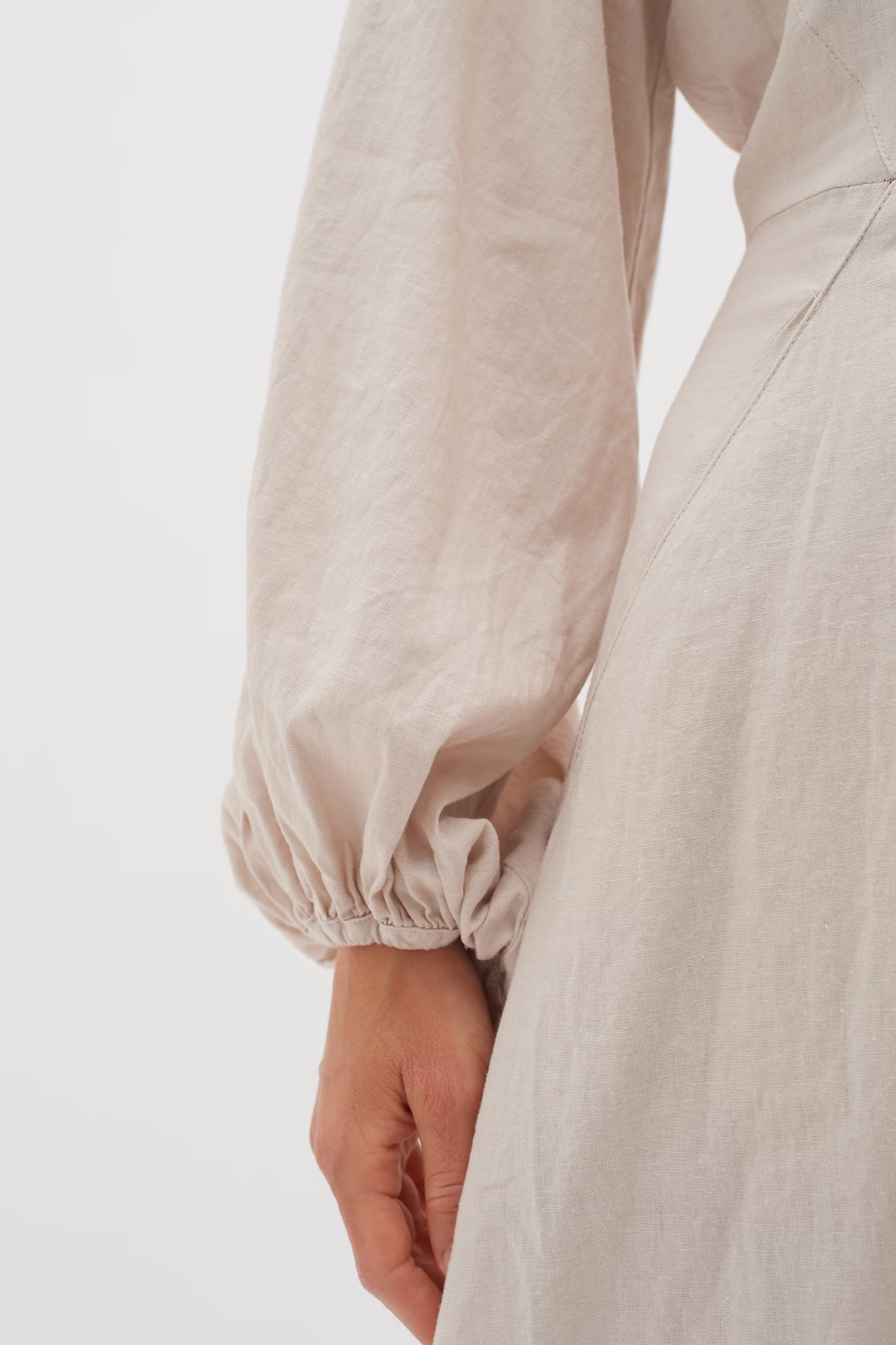 PattieIW Hør Kjole LOOKBOOK DETAIL 30109186-130403