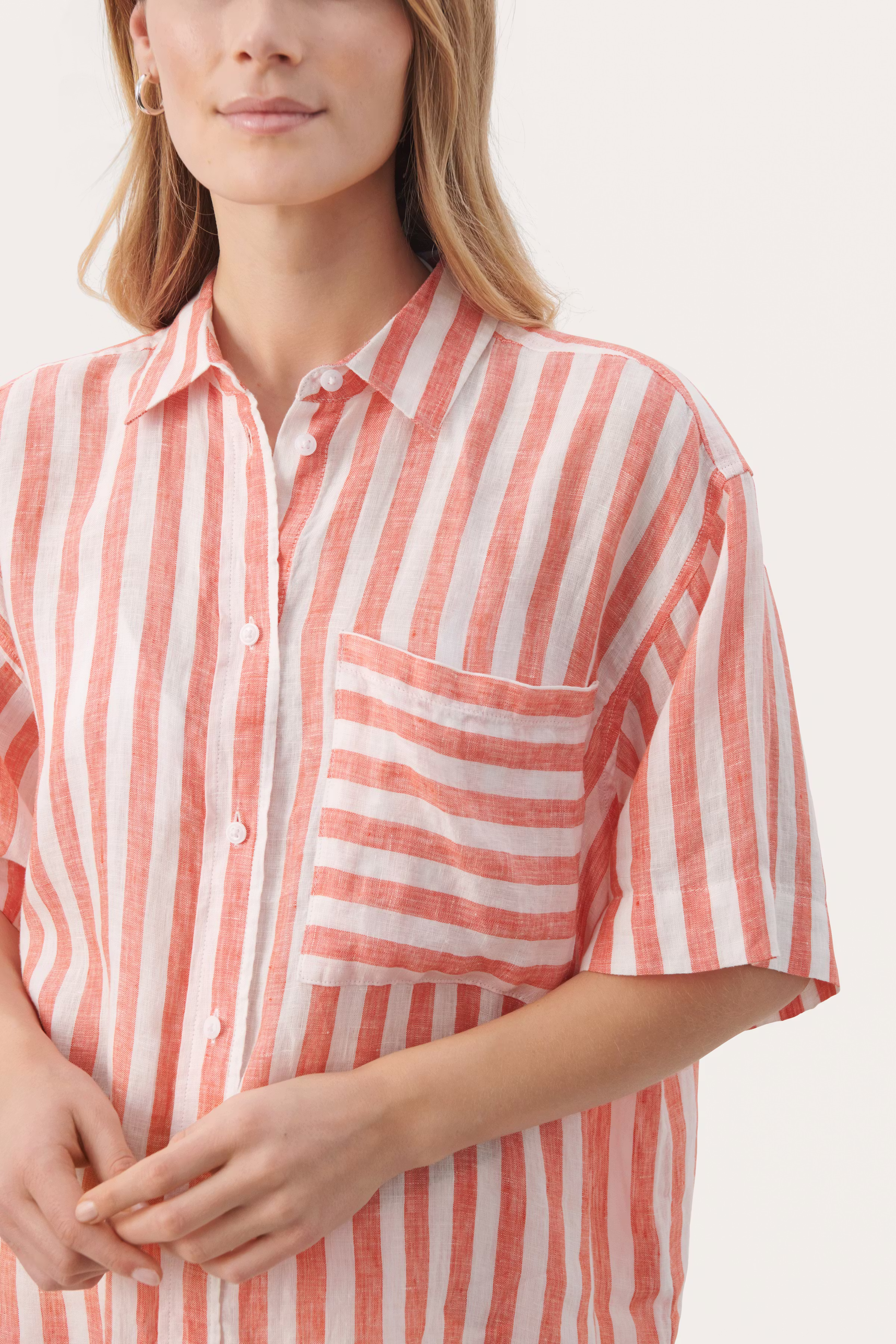 GarinePW Kortärmad linneskjorta LOOKBOOK DETAIL 30308749-302909