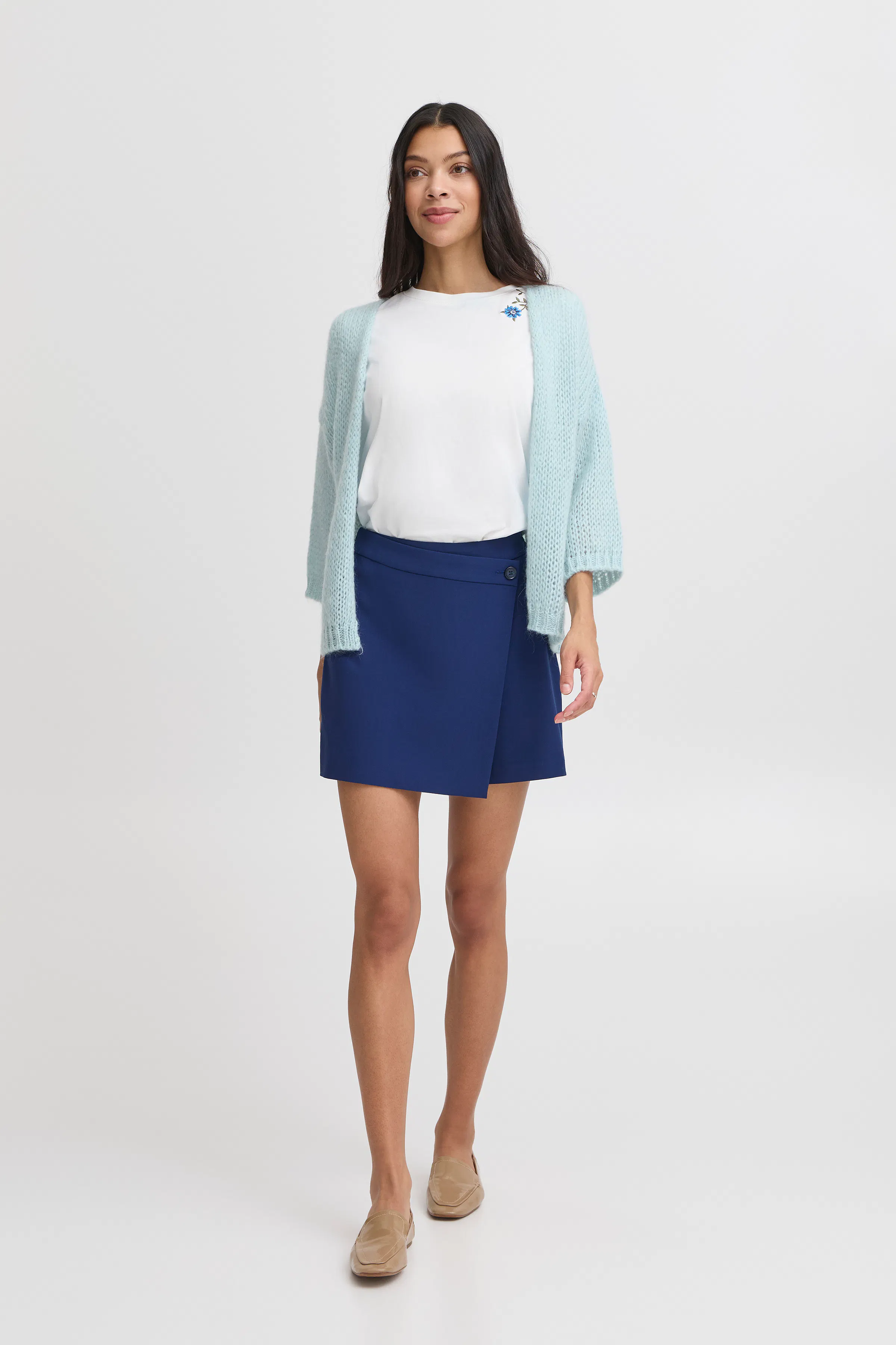 BYNONAX Strikket cardigan LOOKBOOK FRONT 20816622-1441151