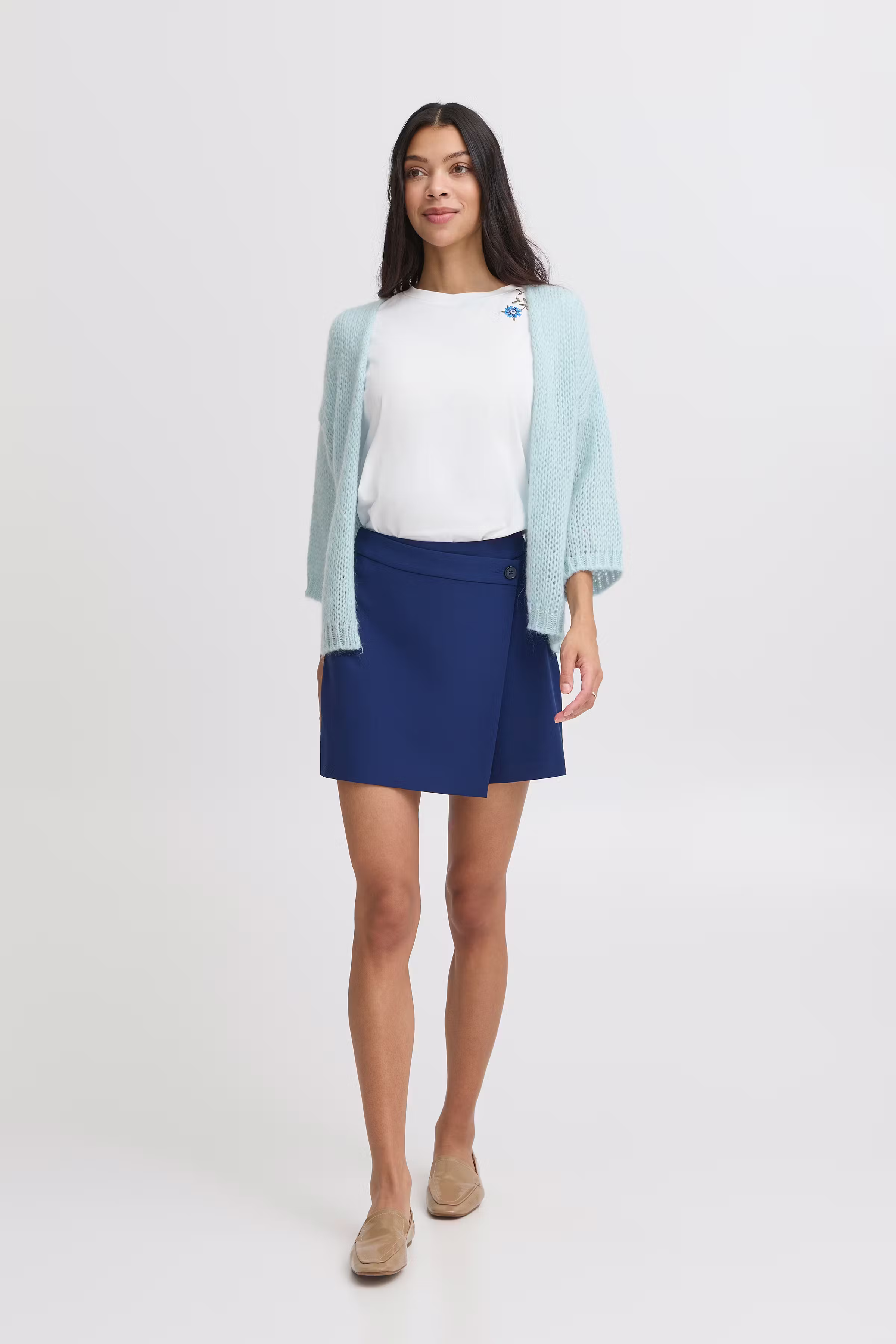 BYNONAX Strikket cardigan LOOKBOOK FRONT 20816622-1441151