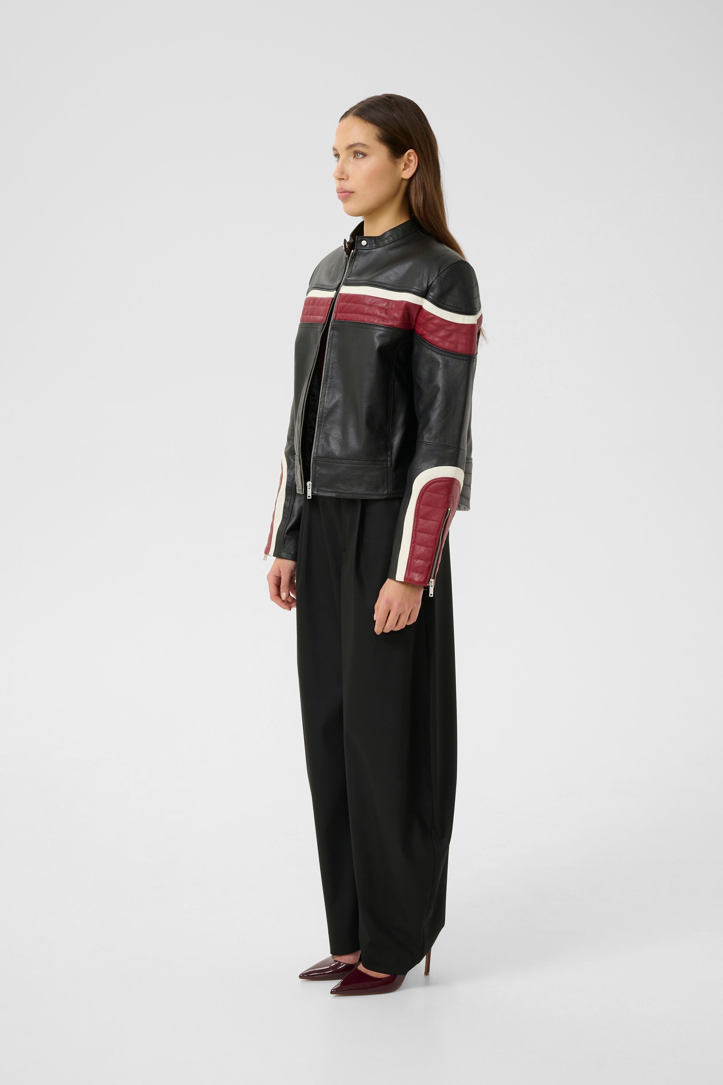 GZyvette Leather jacket LOOKBOOK FRONT 10910549-100017