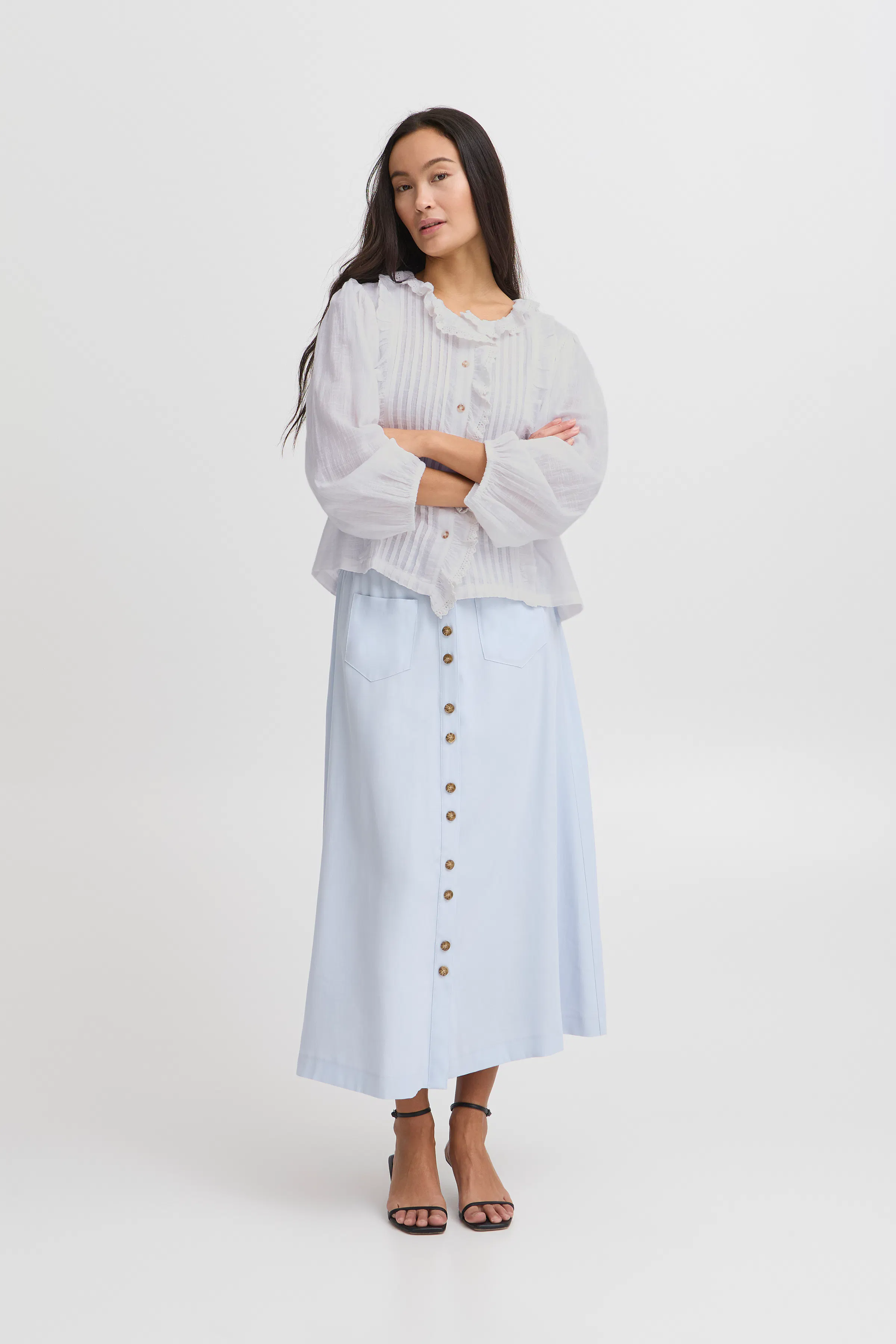 IRNINE Overhemd met lang mouwen LOOKBOOK FRONT 20122894-110602