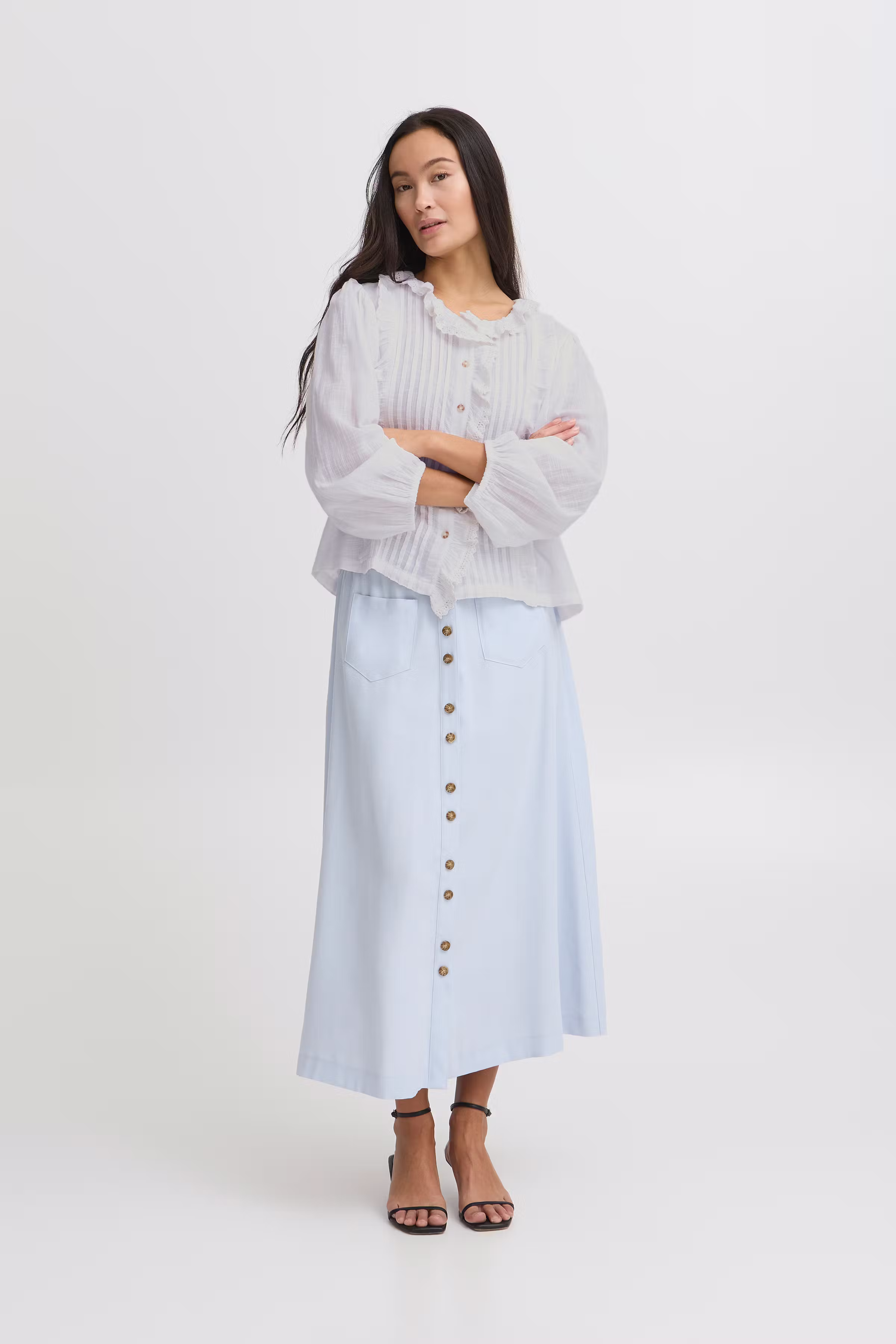 IRNINE Long sleeved shirt LOOKBOOK FRONT 20122894-110602