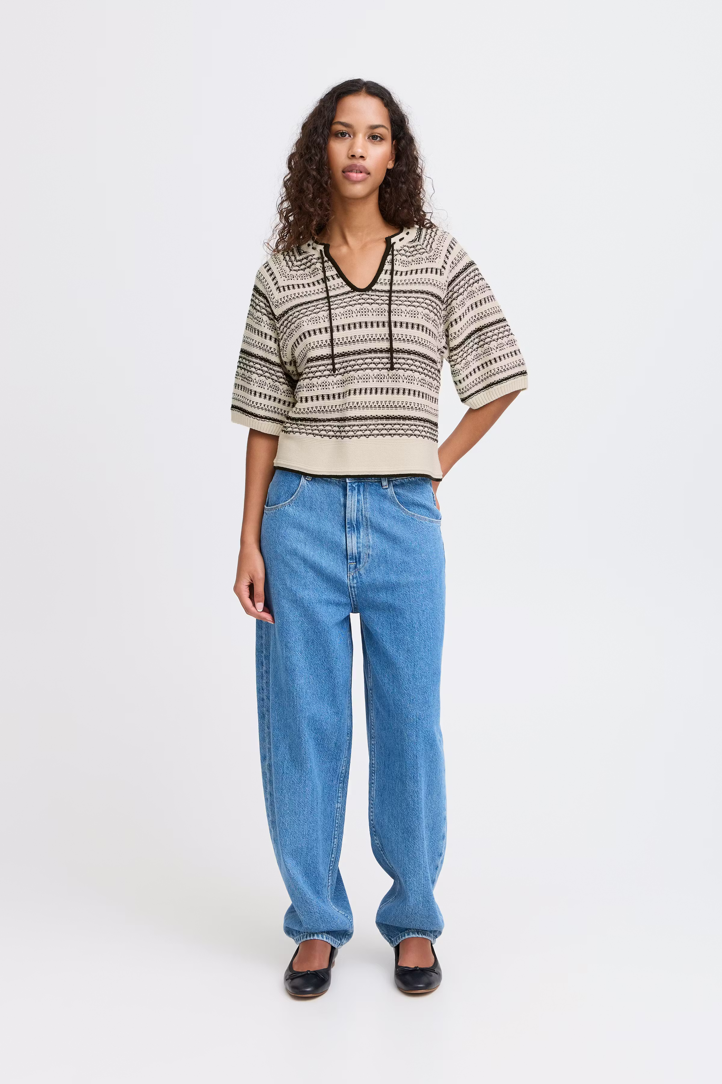 IHCHANY Stickad pullover LOOKBOOK FRONT 20122583-204206