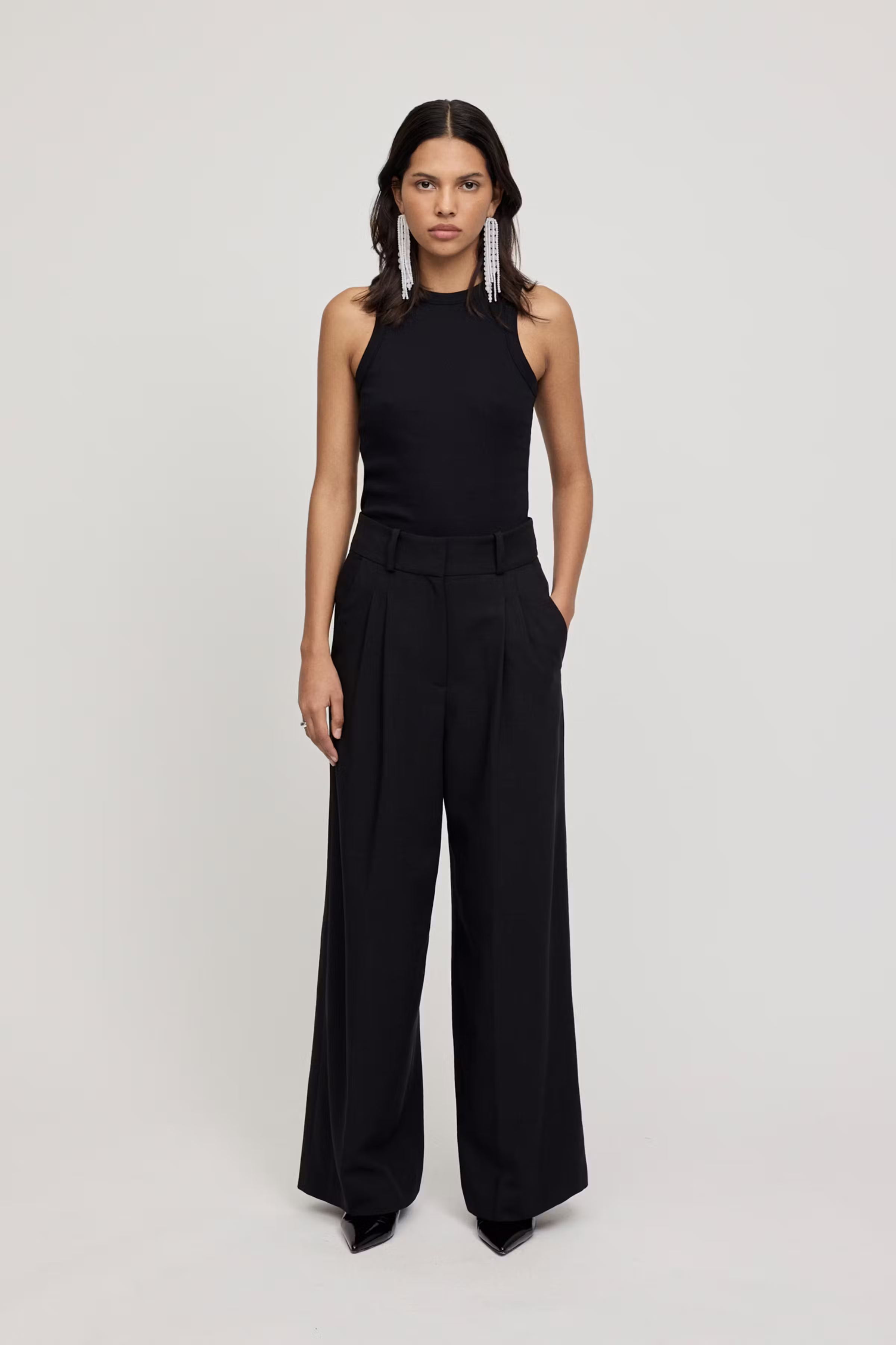 PRESCILLIA Trousers LOOKBOOK FRONT 30600616-BK999