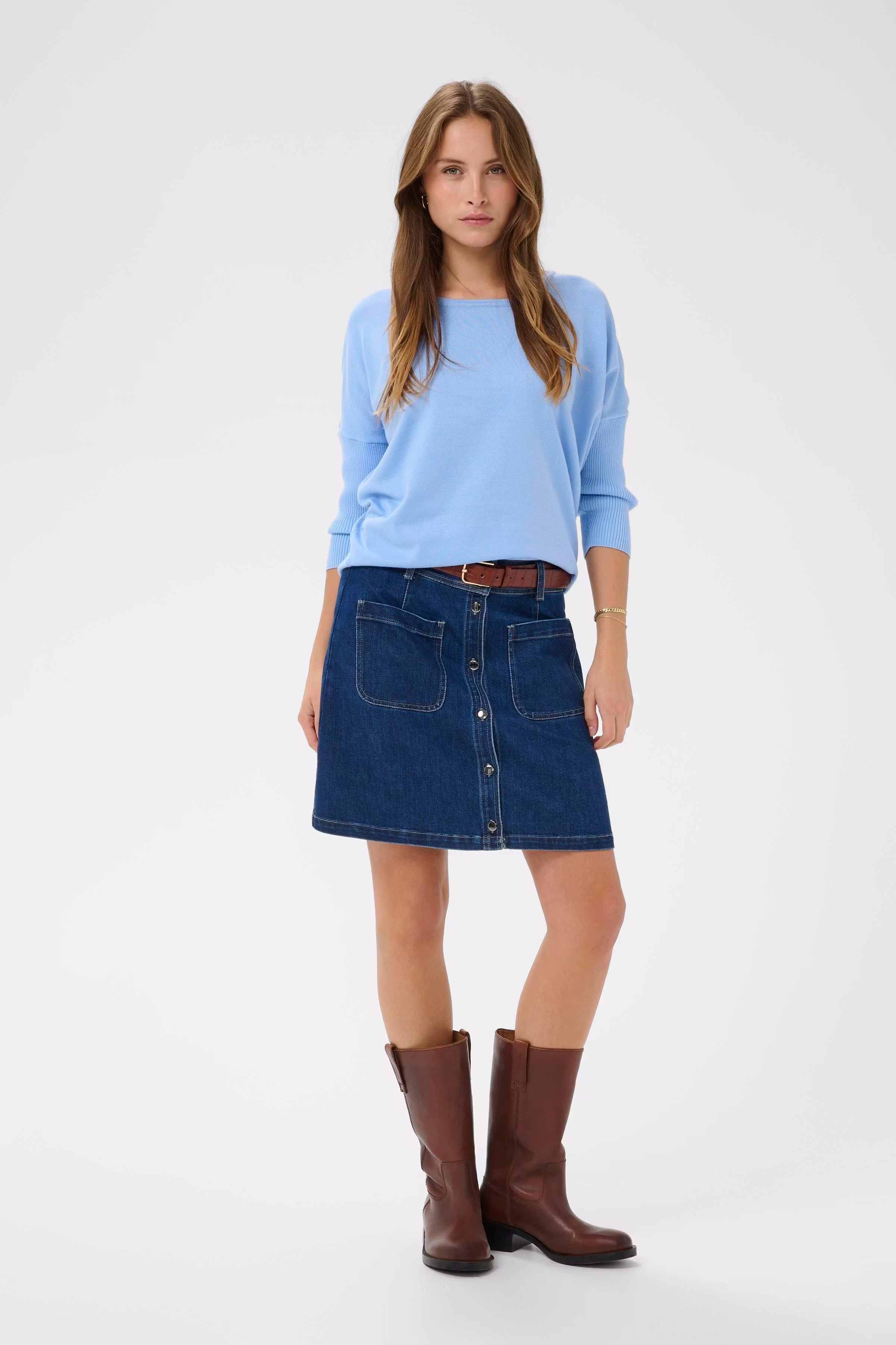 MilaSZ R-Neck Pullover LOOKBOOK FRONT 30500003-153915