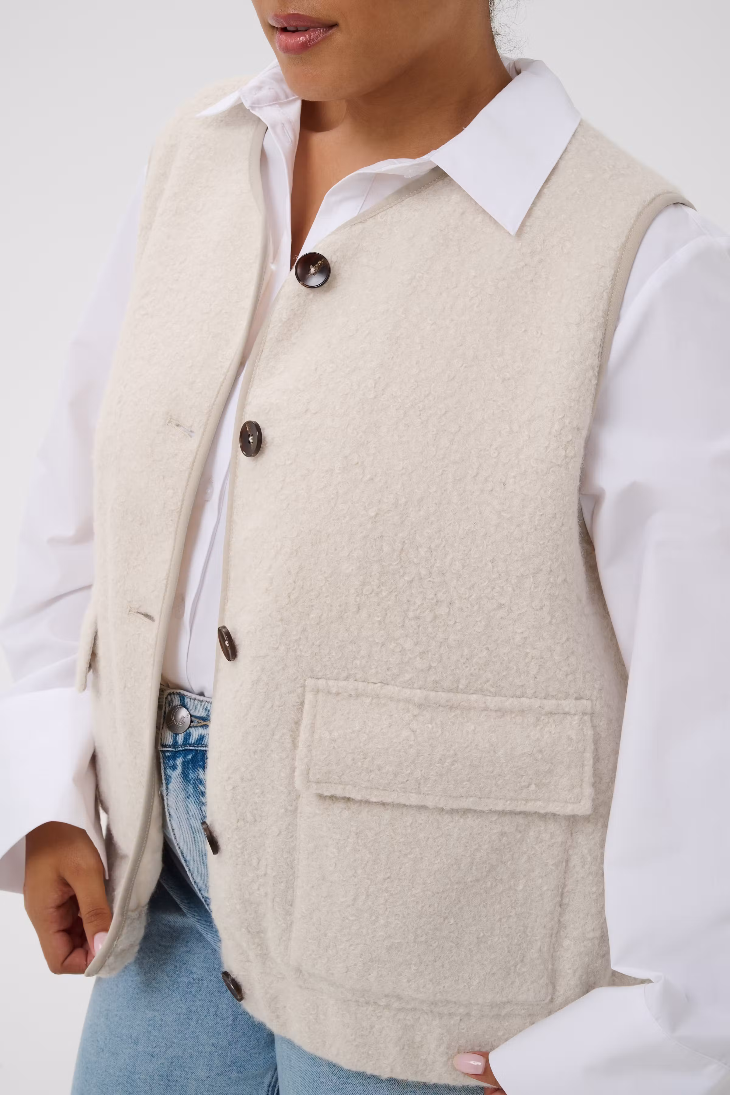KCfilona Warm vest LOOKBOOK DETAIL 10584940-1107011