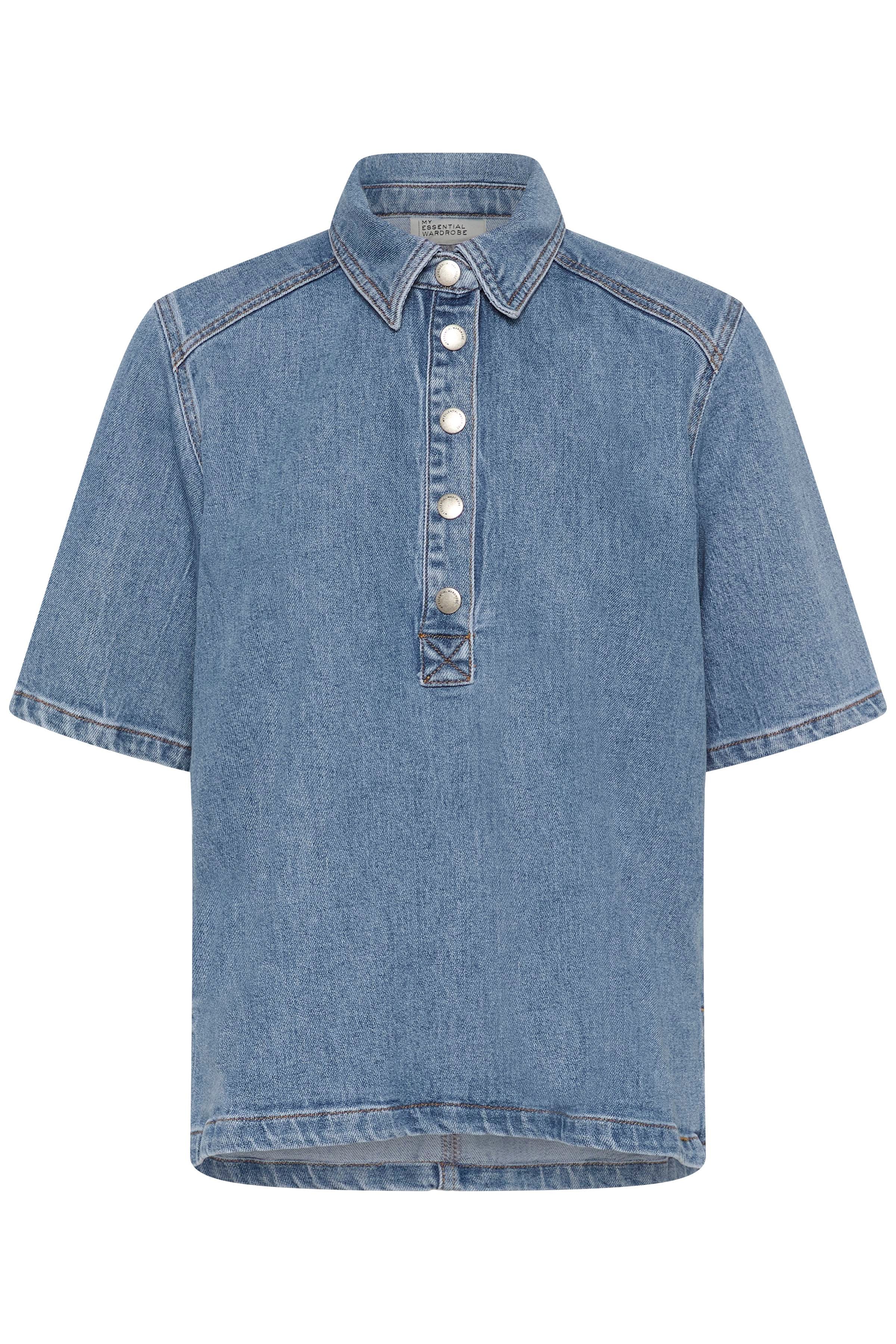 AbinaMW Denim poloshirt PACK FRONT 10704772-100045