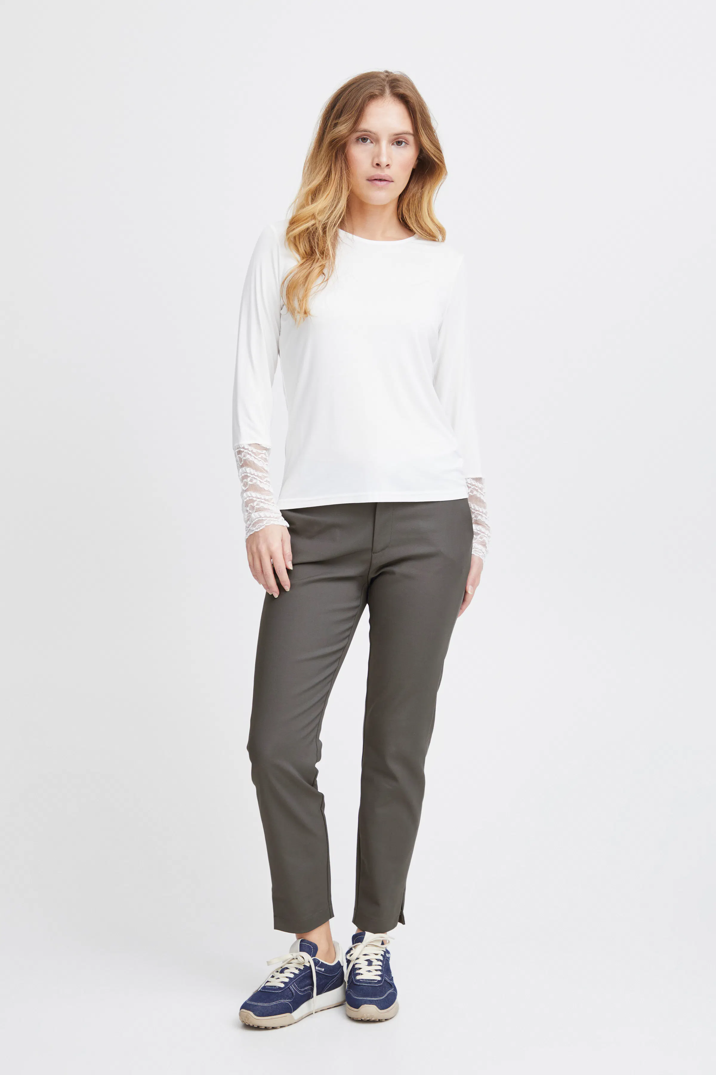 PZBINDY High Waist, Ankle Skinny Leg Bukser LOOKBOOK FRONT 50206891-193906