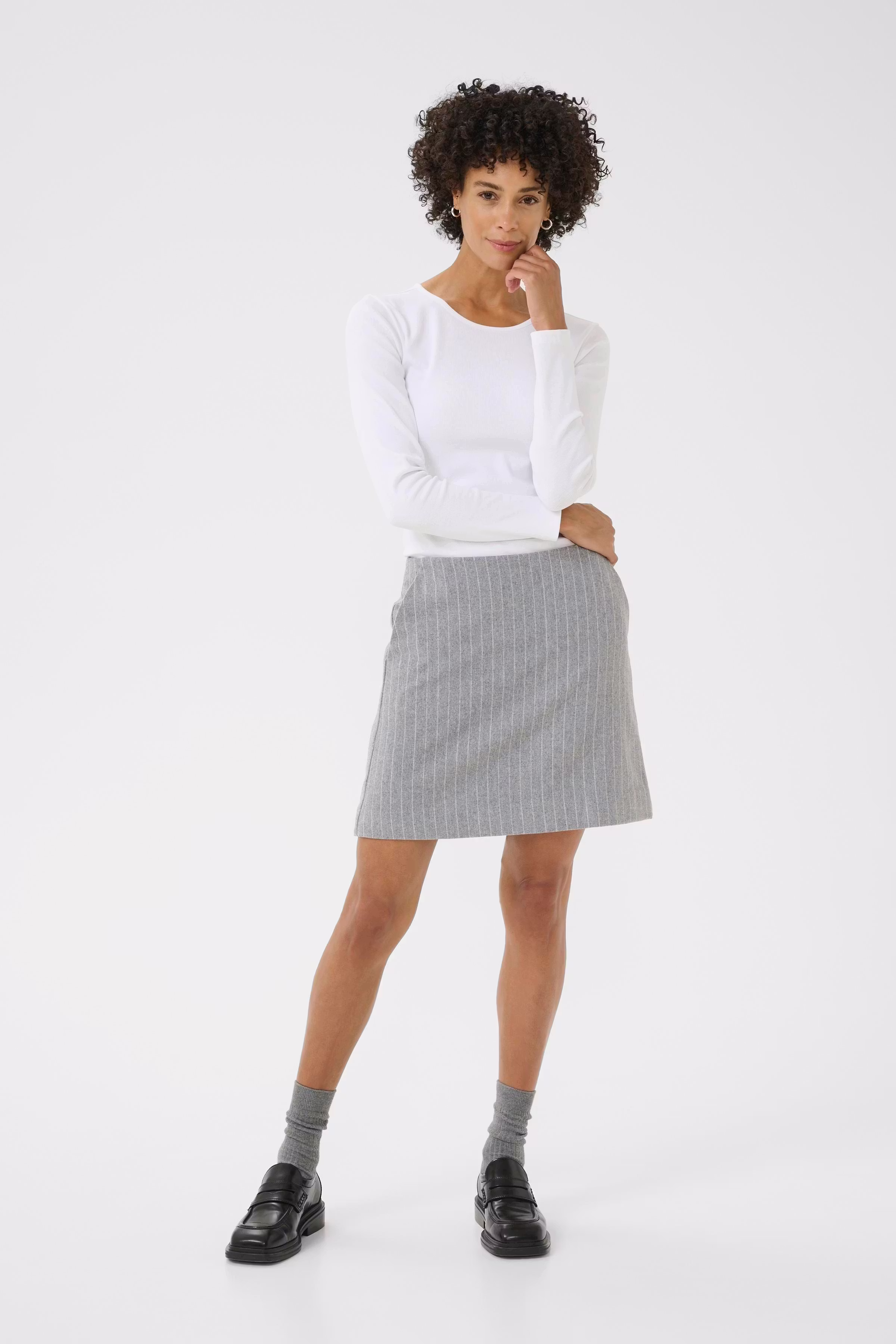 SissaPW Kjol LOOKBOOK FRONT 30310043-304319