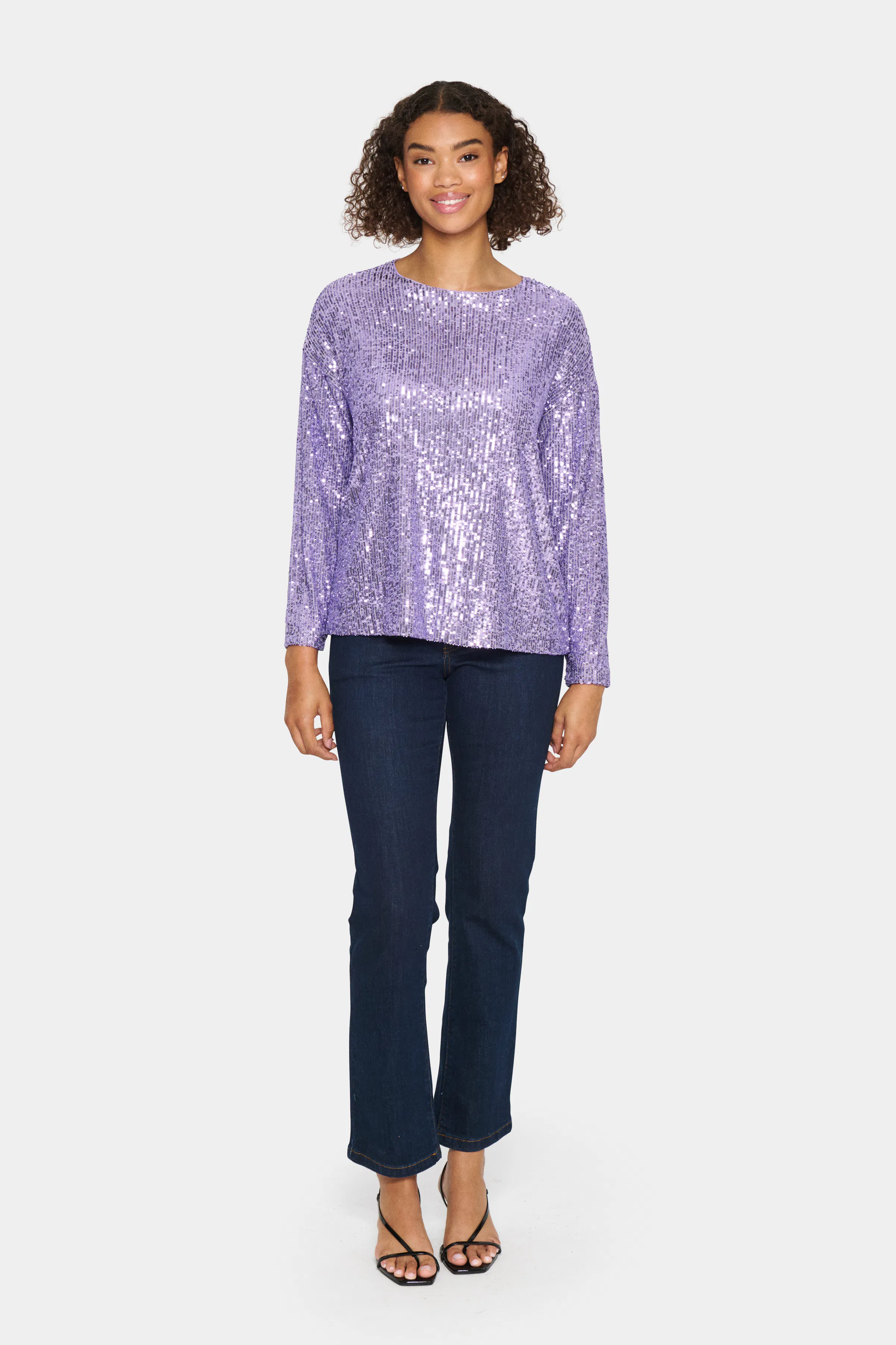 ReyanaSZ Paillette Bluse LOOKBOOK FRONT 30513969-163823