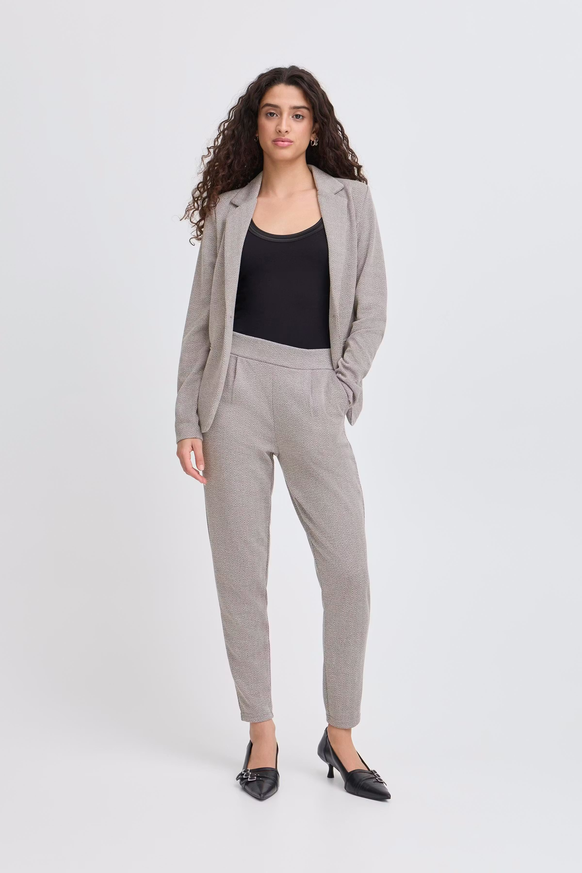 IHKATE JACQUARD Bukser LOOKBOOK FRONT 20121601-900000482