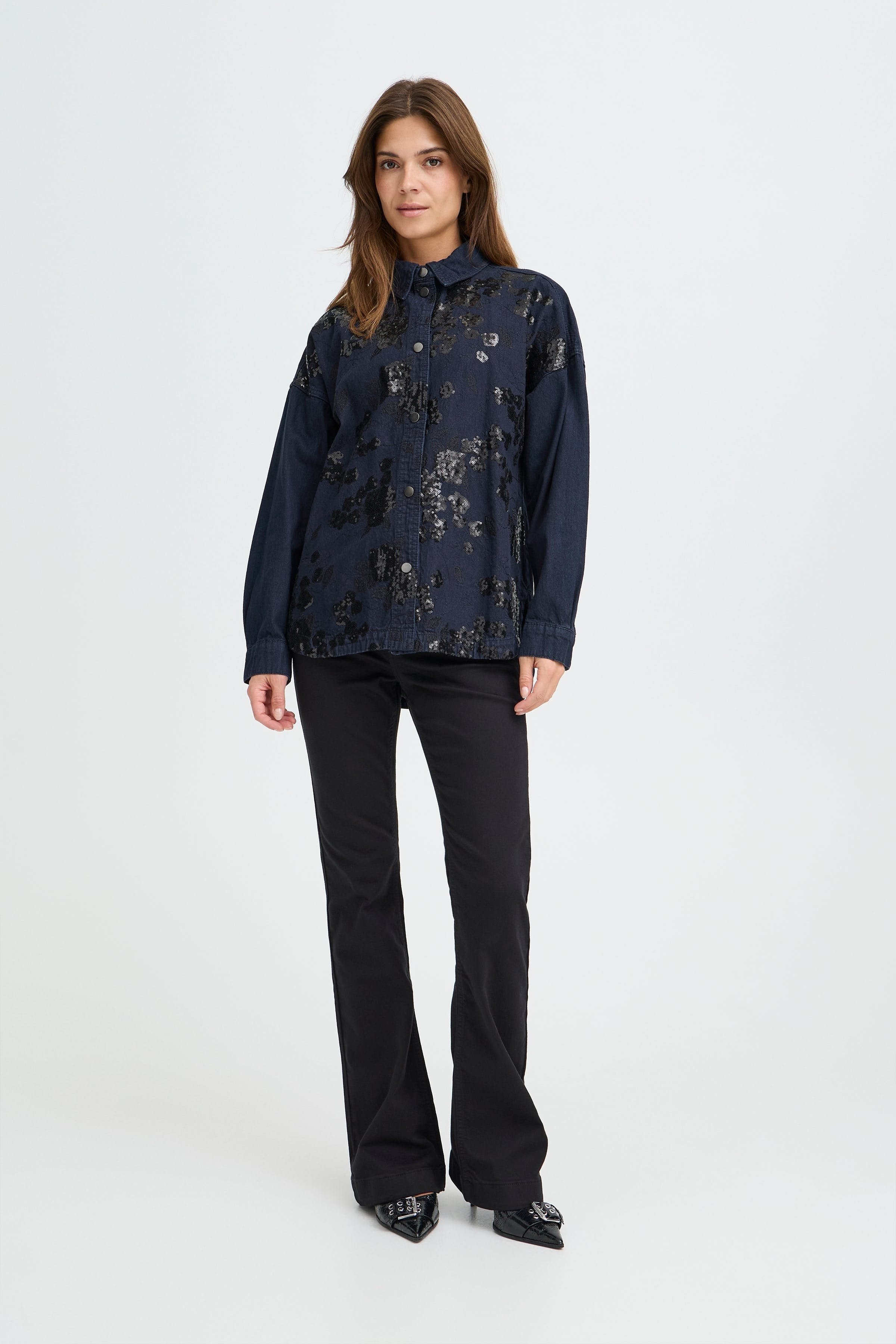 PZLONNY Skjorte LOOKBOOK FRONT 50210162-200002