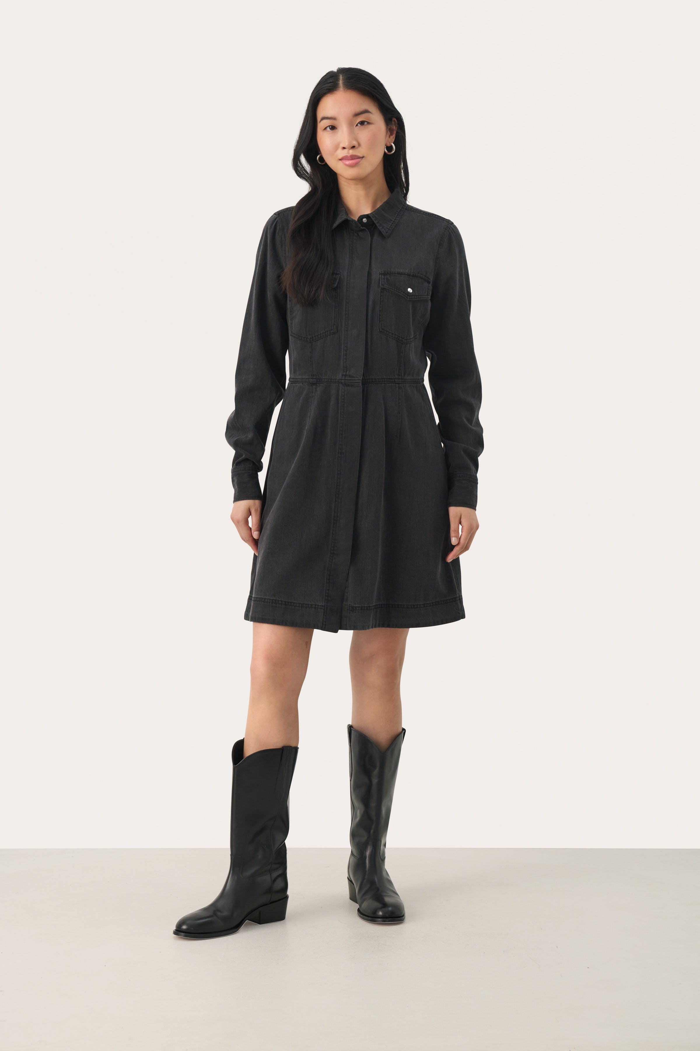 FrejaPW Denim Jurk LOOKBOOK FRONT 30309544-300148