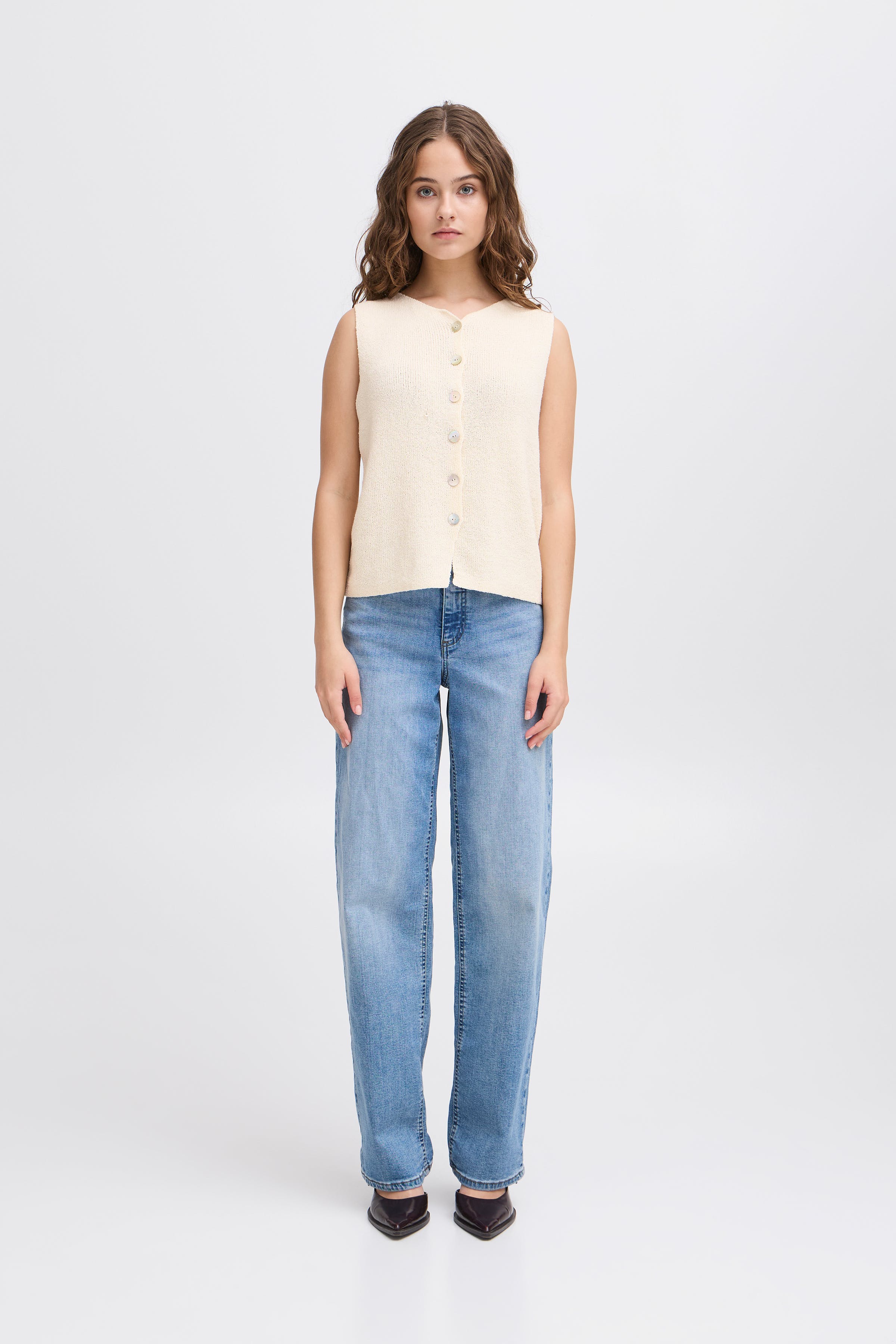 IHBLONDS Strikket vest LOOKBOOK FRONT 20122905-124301