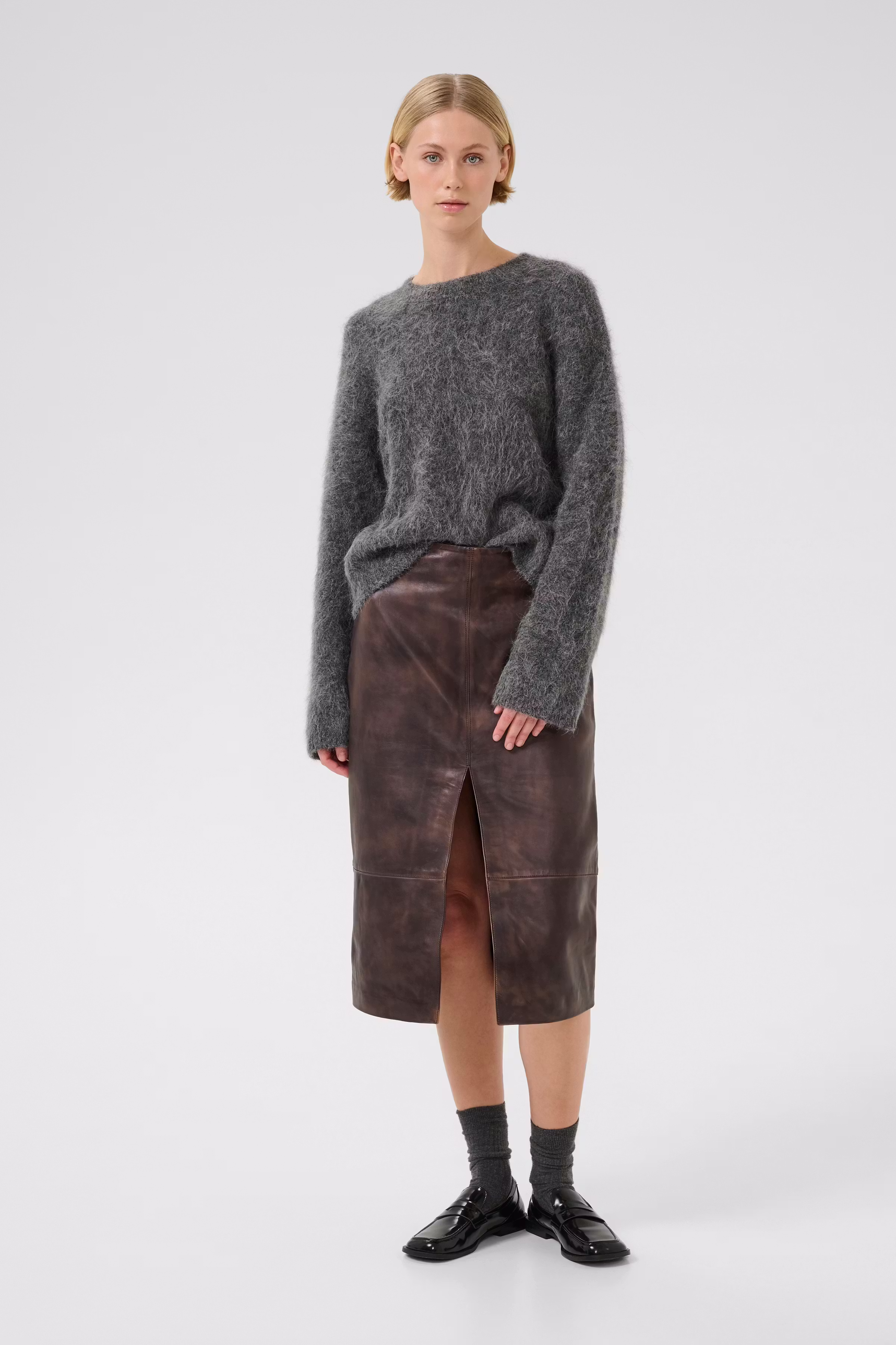 KBBrooklyn Skinnkjol LOOKBOOK FRONT 10105660-191015