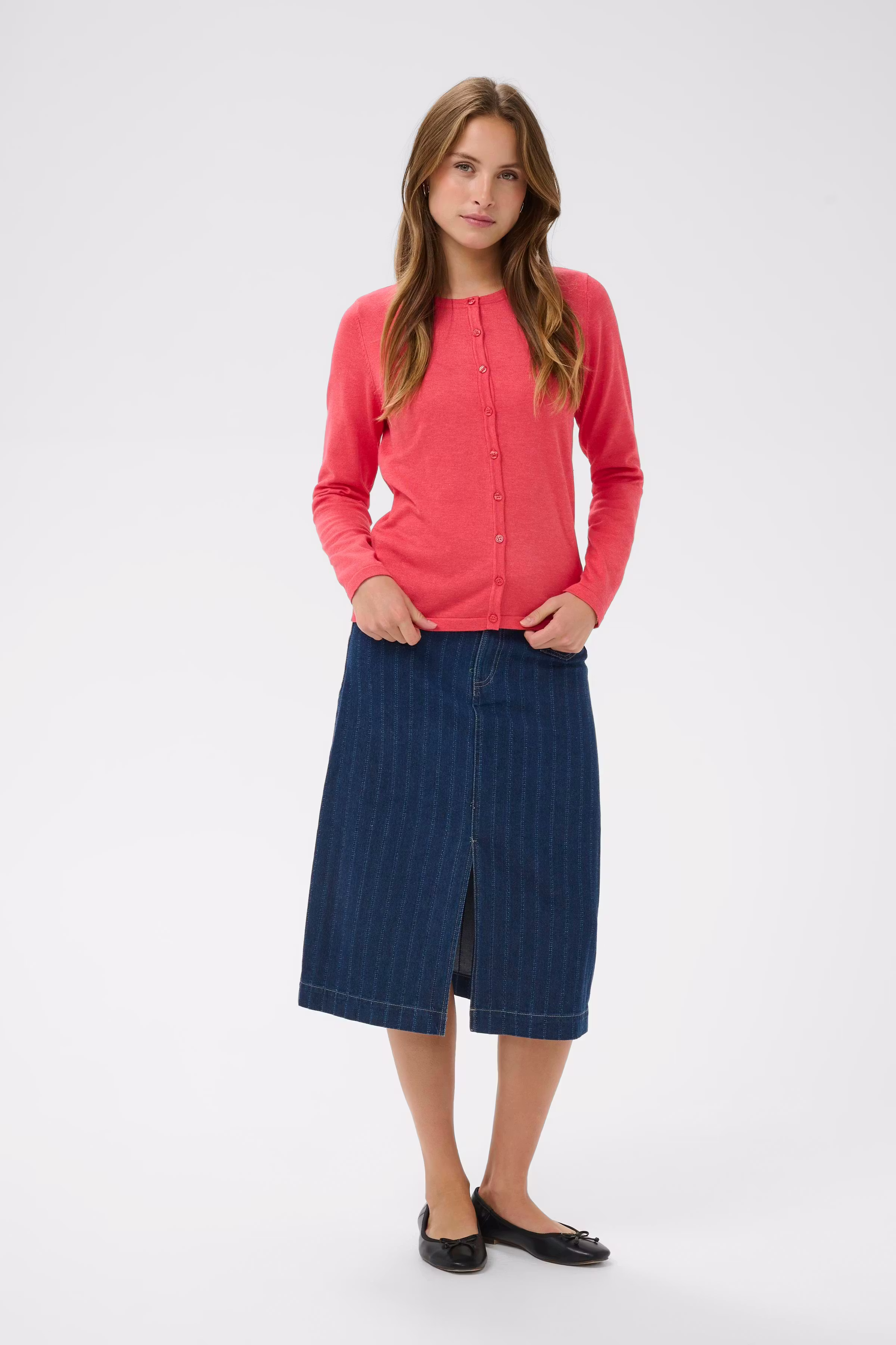 MilaSZ R-Neck Cardigan LOOKBOOK FRONT 30500005-1821201