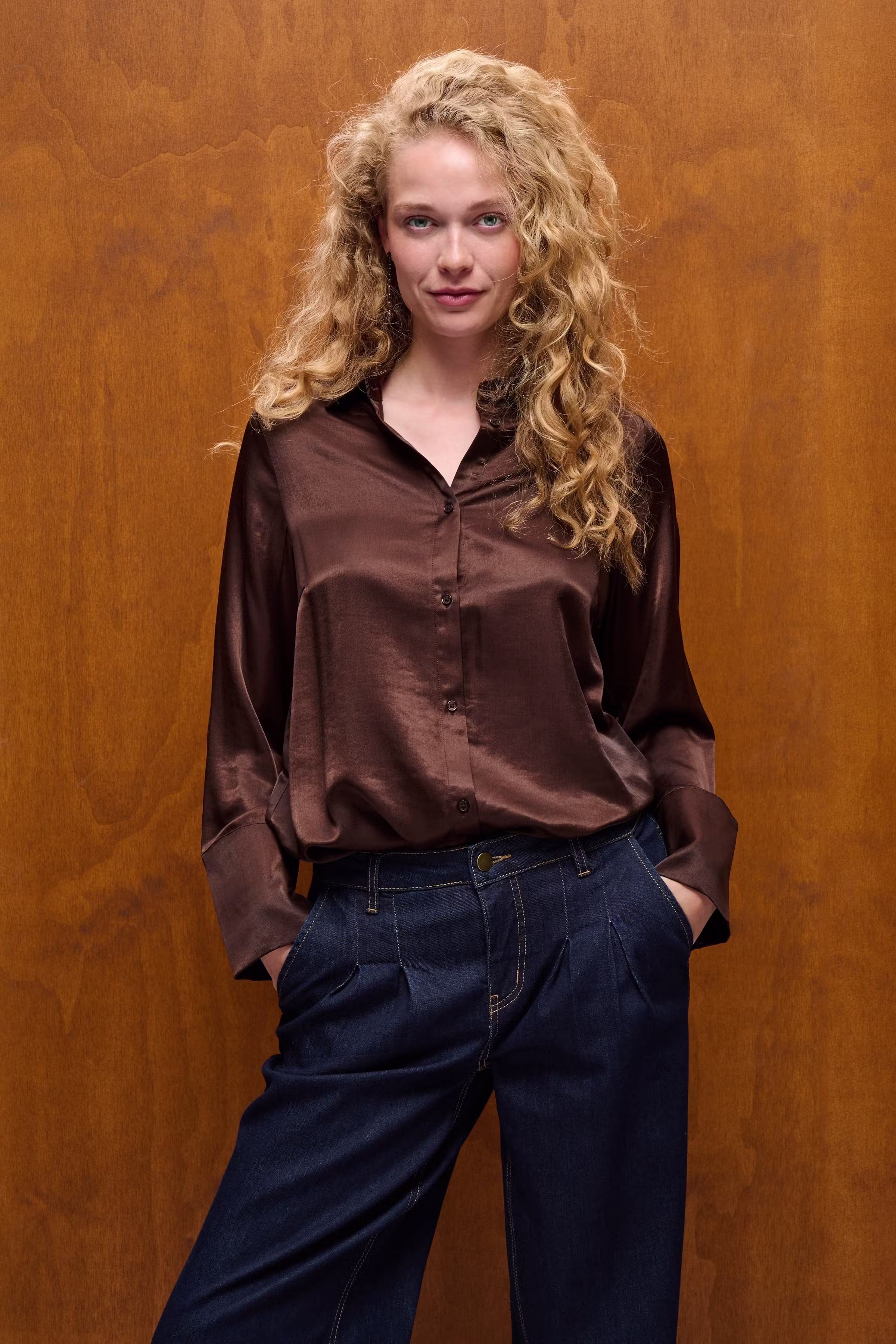 CUmollie Satin shirt LOOKBOOK DETAIL 50112293-190915